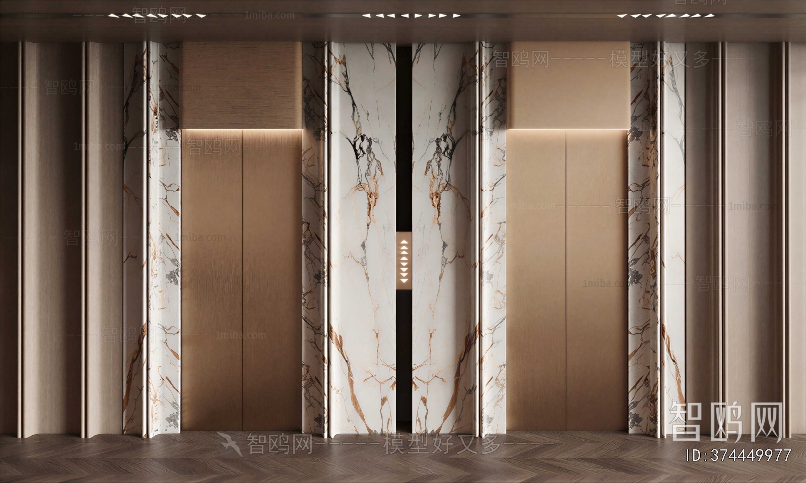 Modern Office Elevator Hall