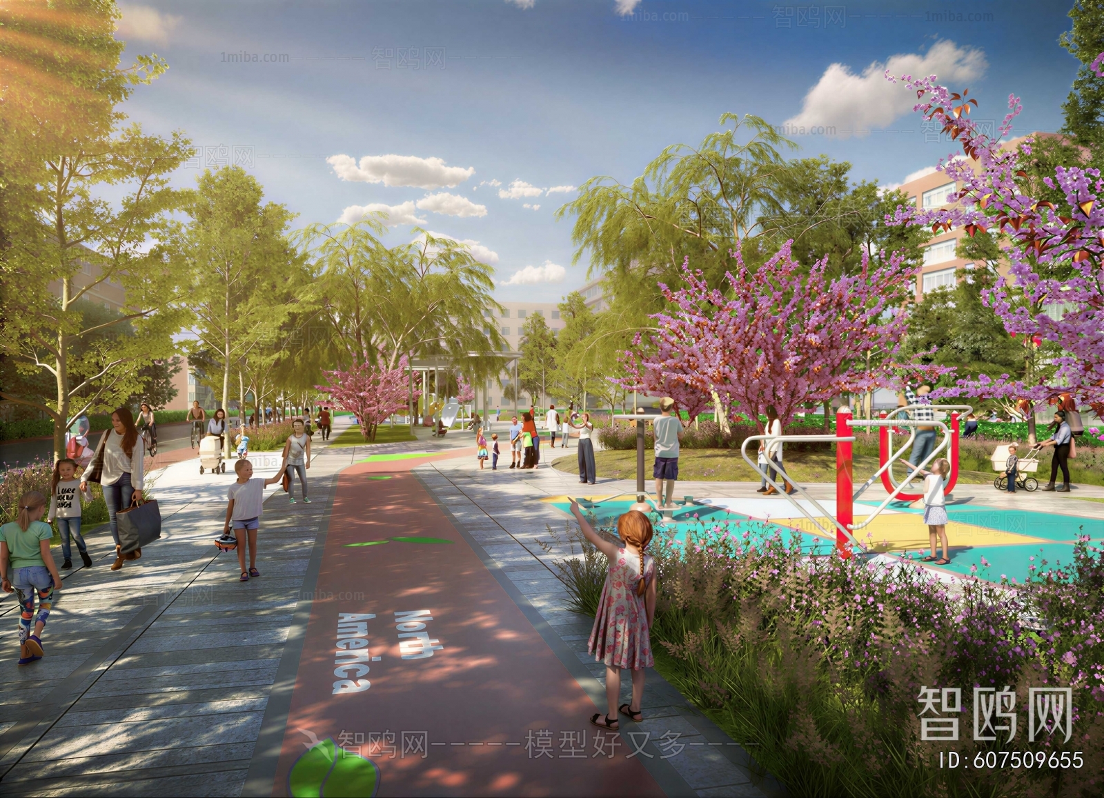 Modern Park Landscape