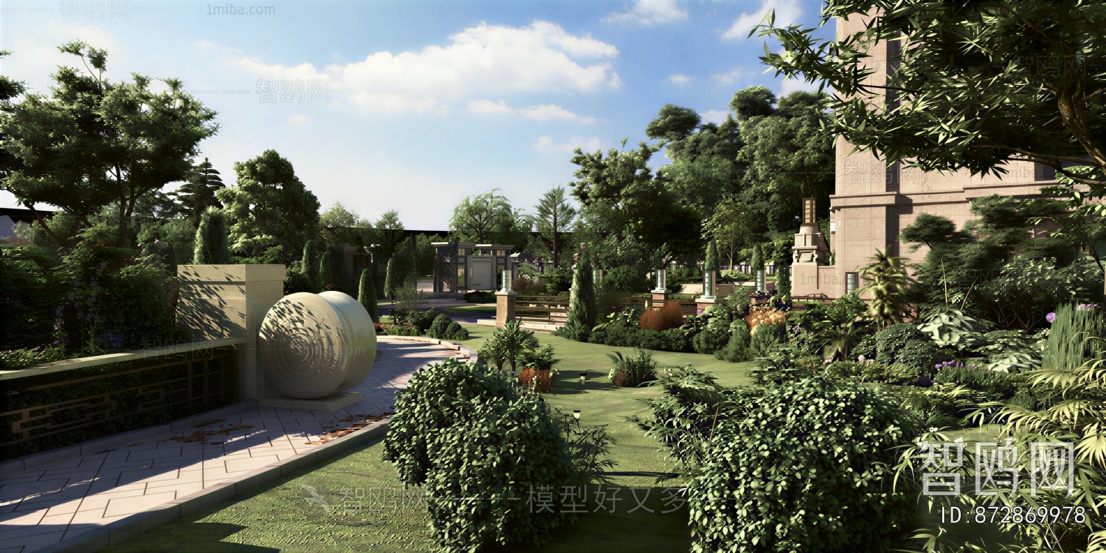 New Chinese Style Courtyard/landscape