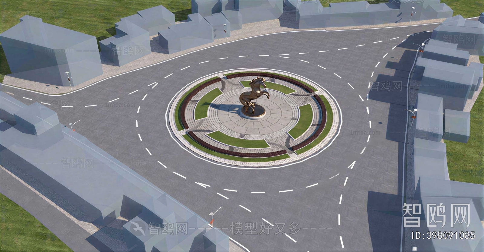 Modern Park Landscape
