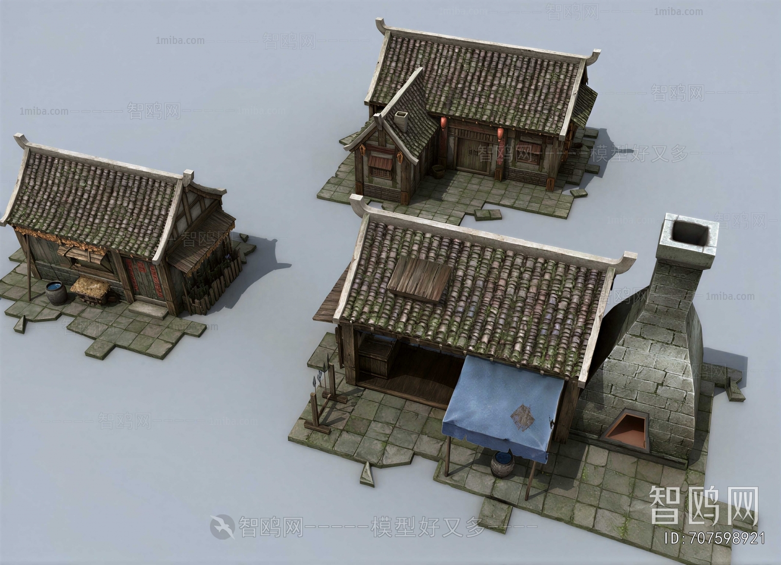 Chinese Style Ancient Architectural Buildings