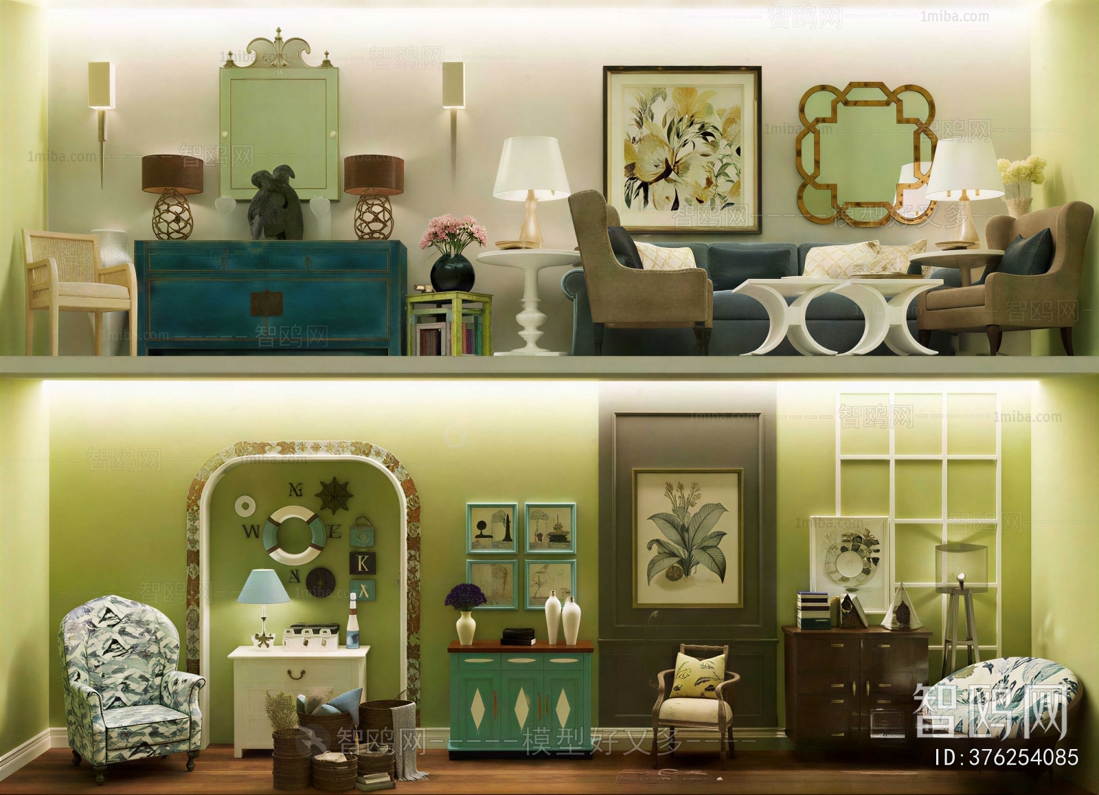 American Style A Living Room