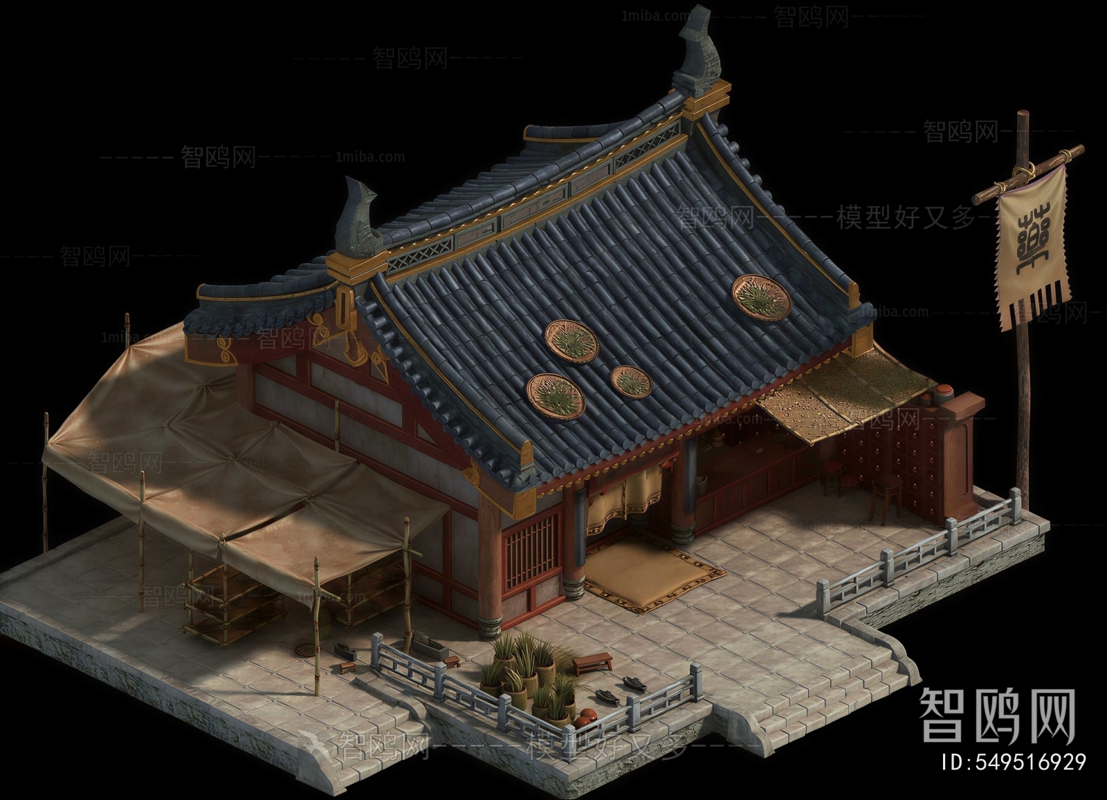 Chinese Style Ancient Architectural Buildings