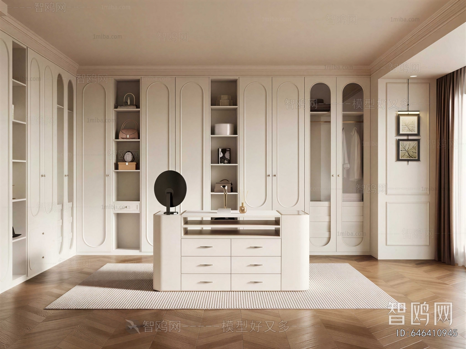French Style Clothes Storage Area