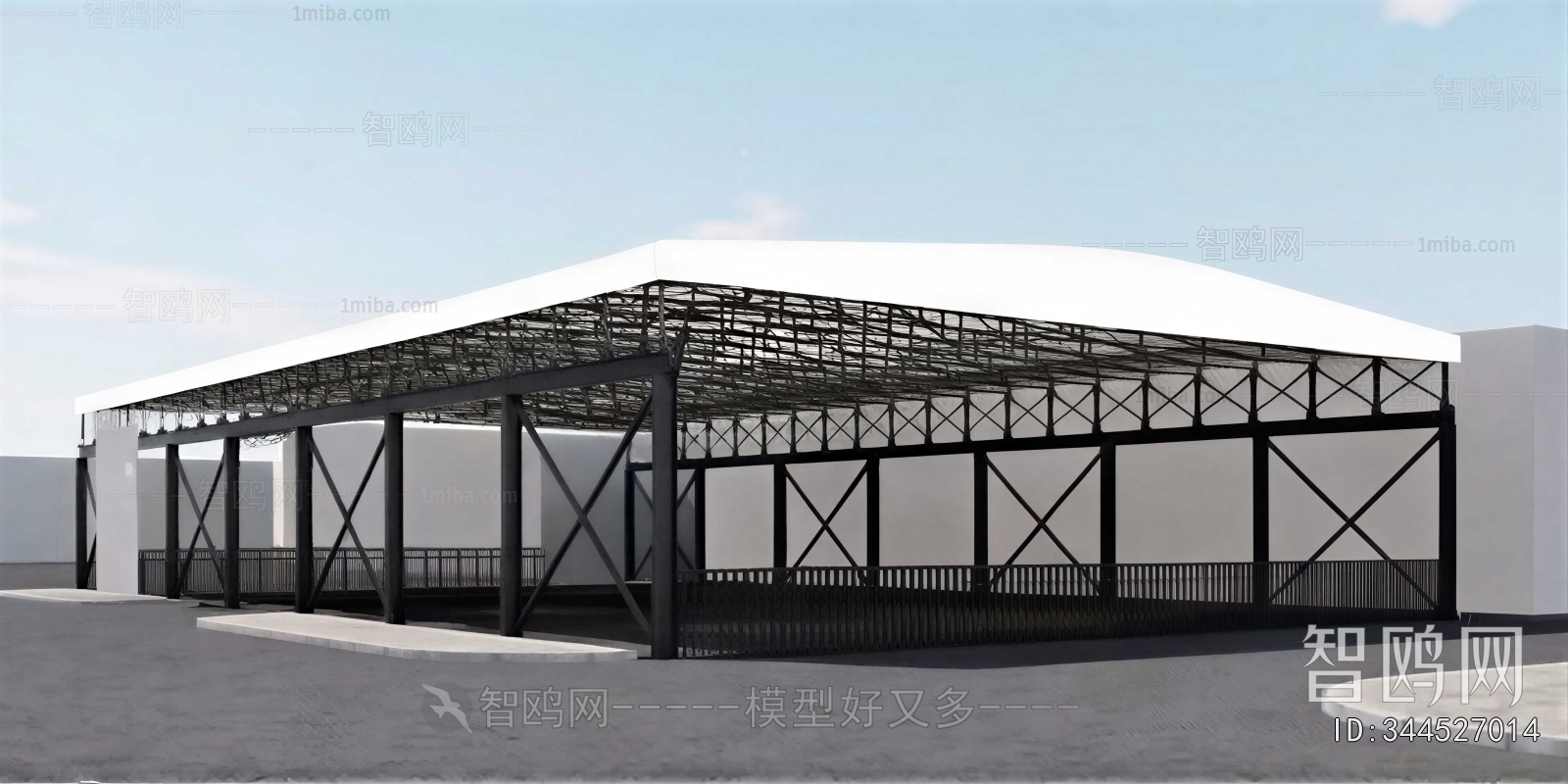 Modern Outdoor Parking Lot