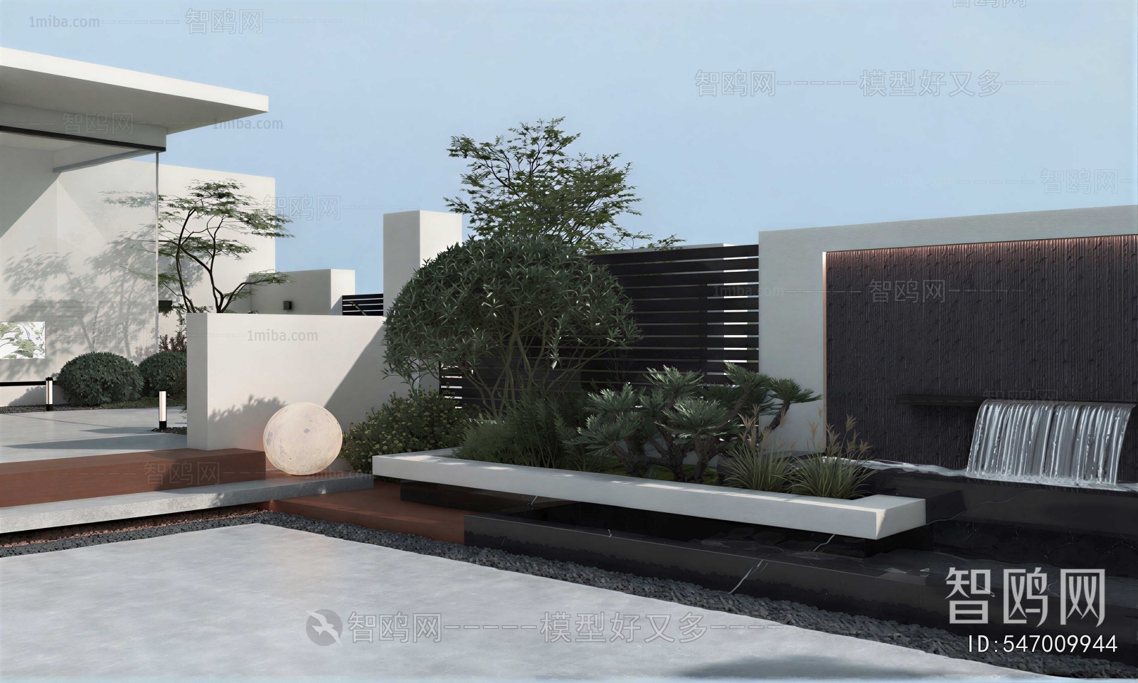 Modern Courtyard/landscape
