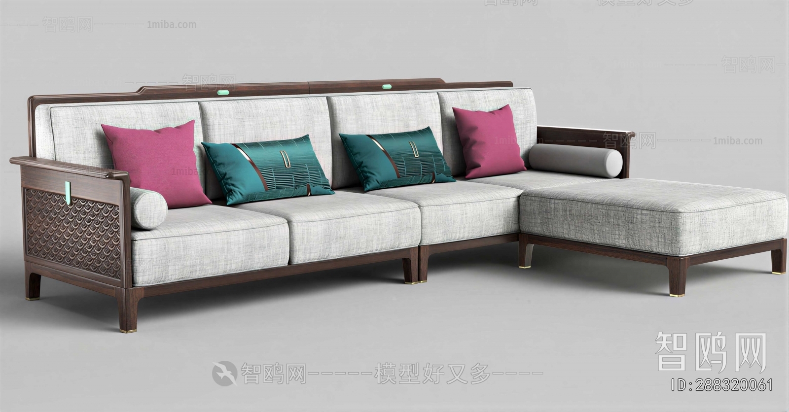 New Chinese Style Corner Sofa