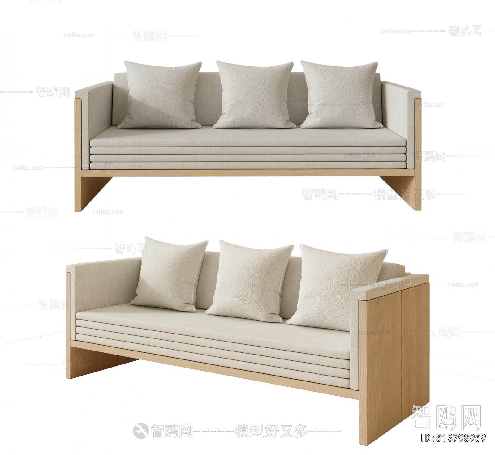 Modern Three-seat Sofa