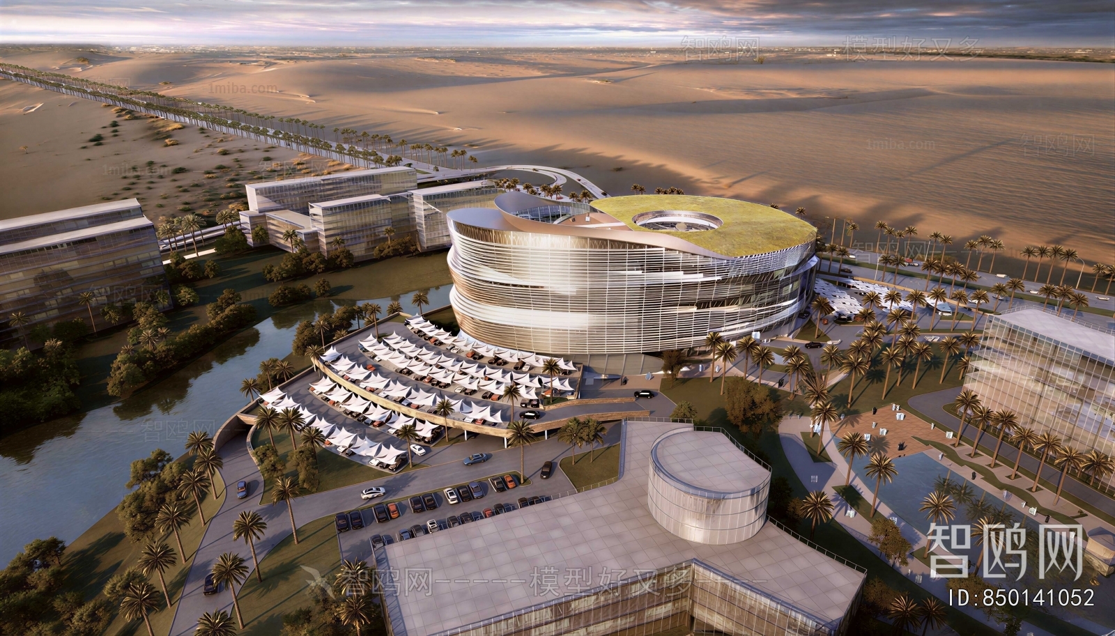 Modern Architectural Bird's-eye View Planning