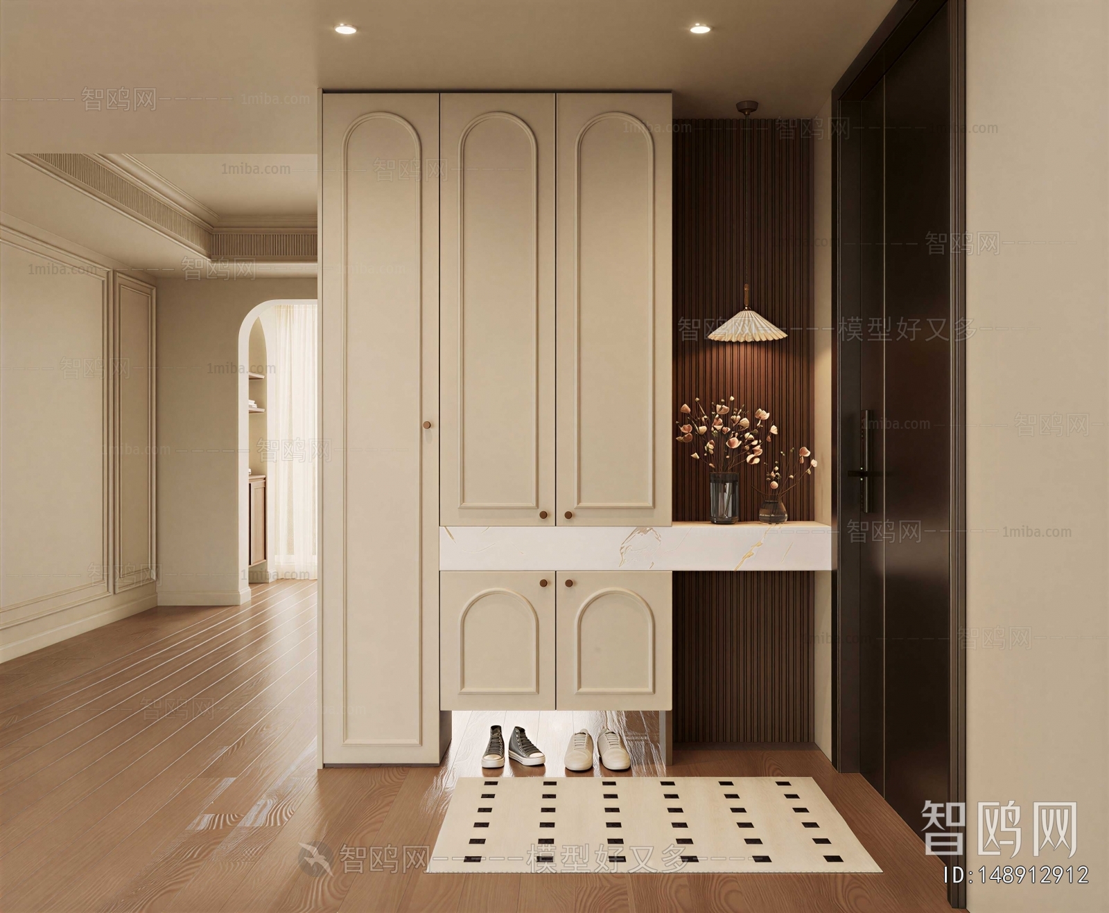 French Style Shoe Cabinet