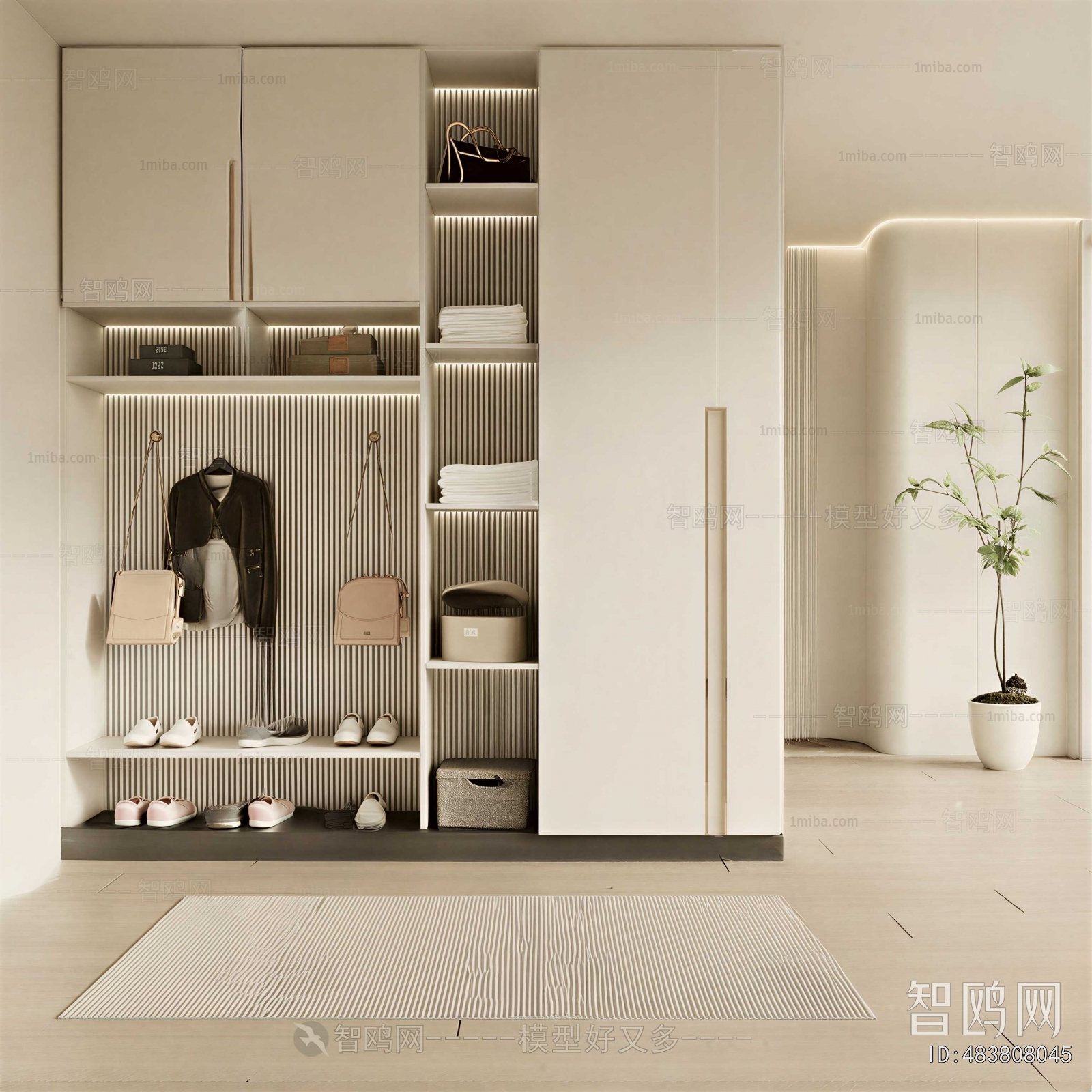 Modern Shoe Cabinet