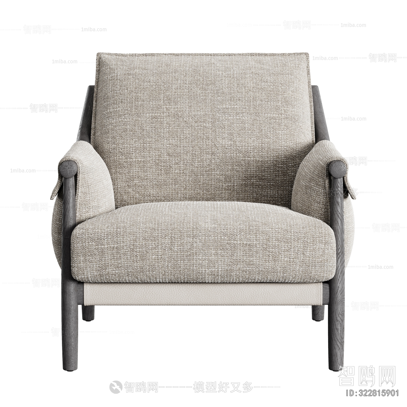 Wabi-sabi Style Single Sofa