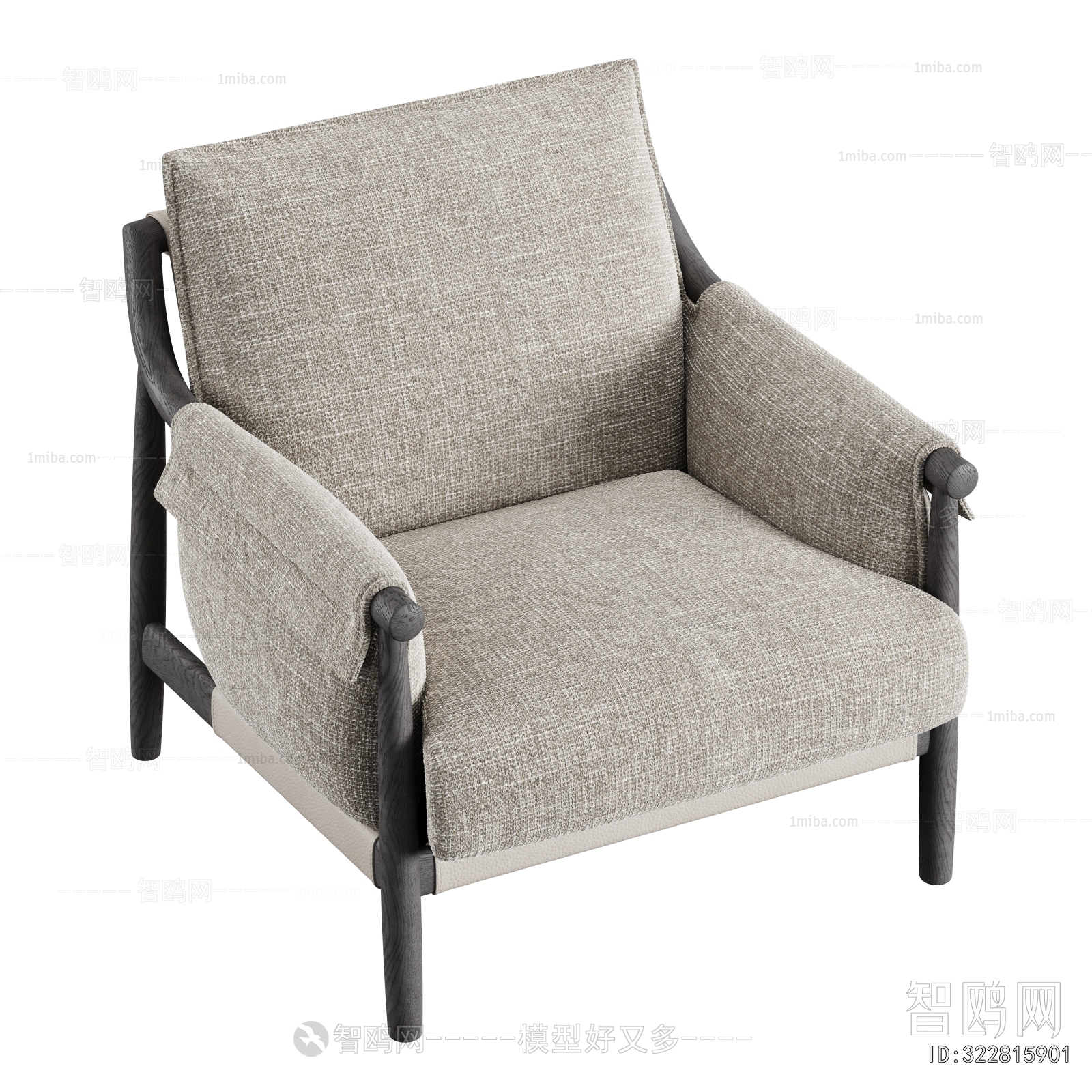 Wabi-sabi Style Single Sofa