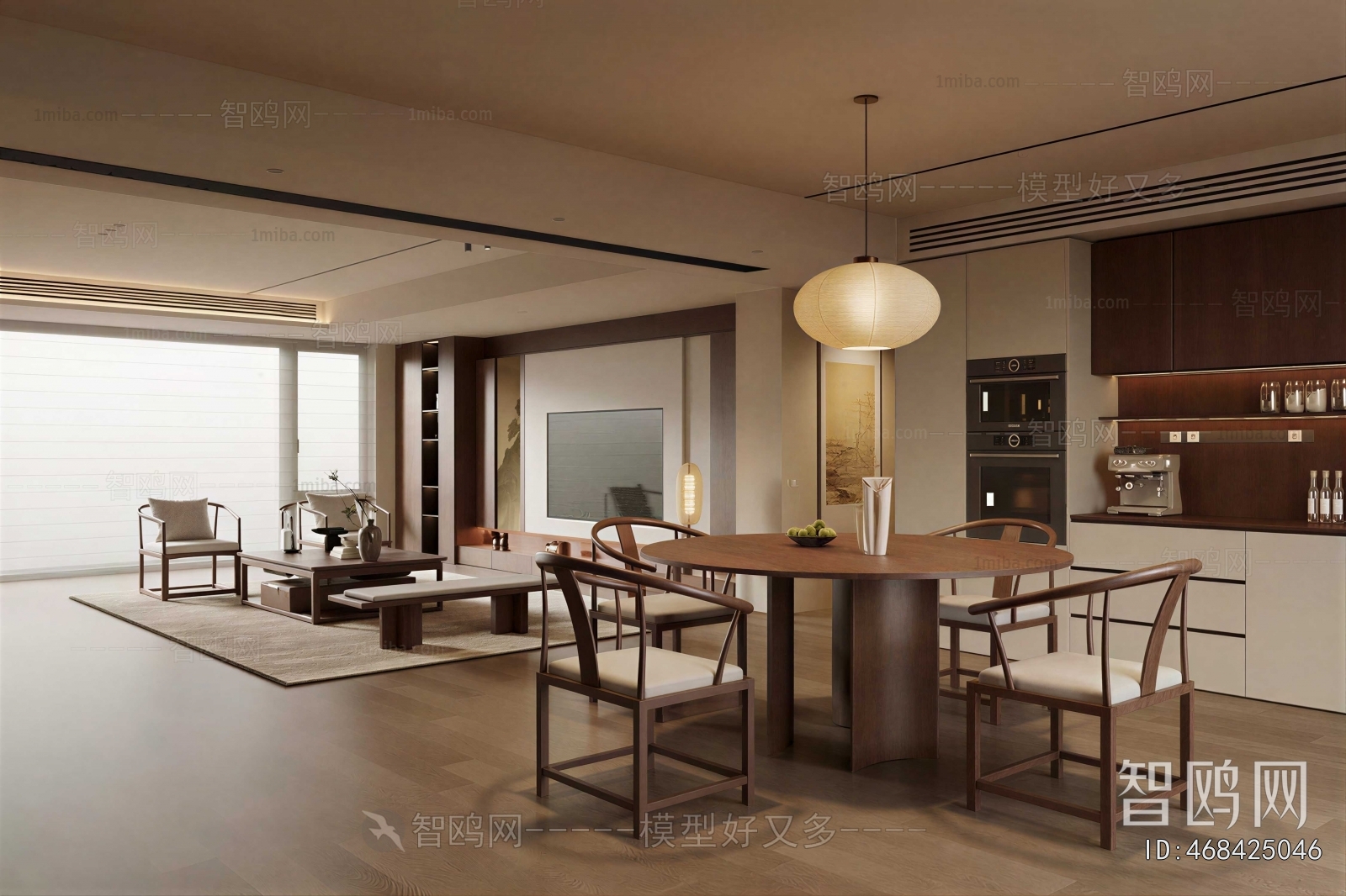 New Chinese Style Dining Room