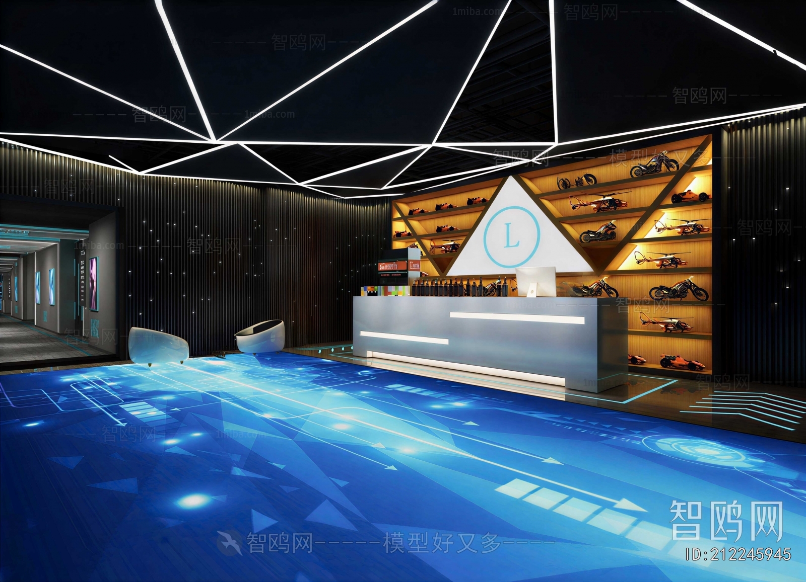 Modern Office Reception Desk
