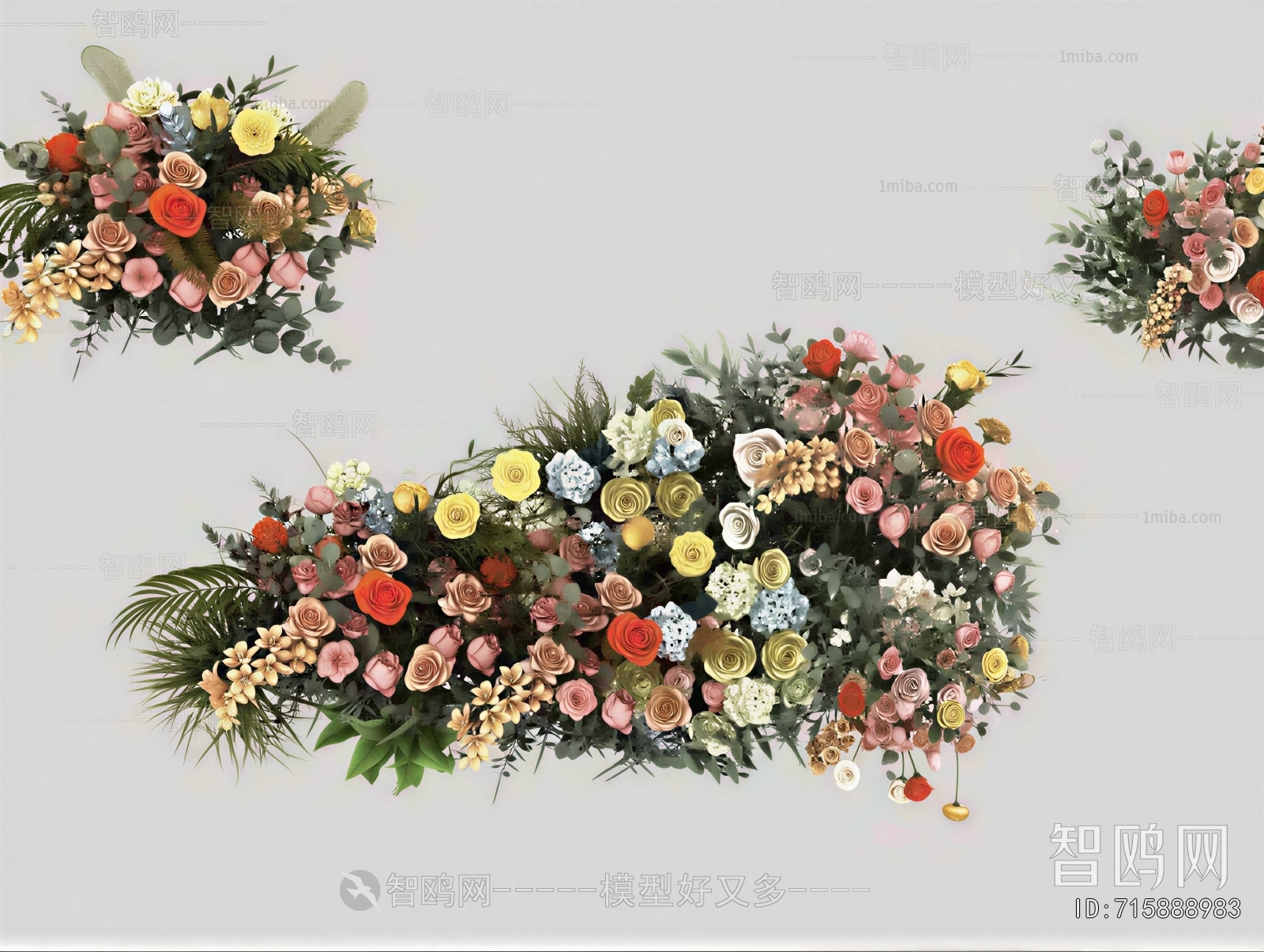 Modern Flowers And Grass