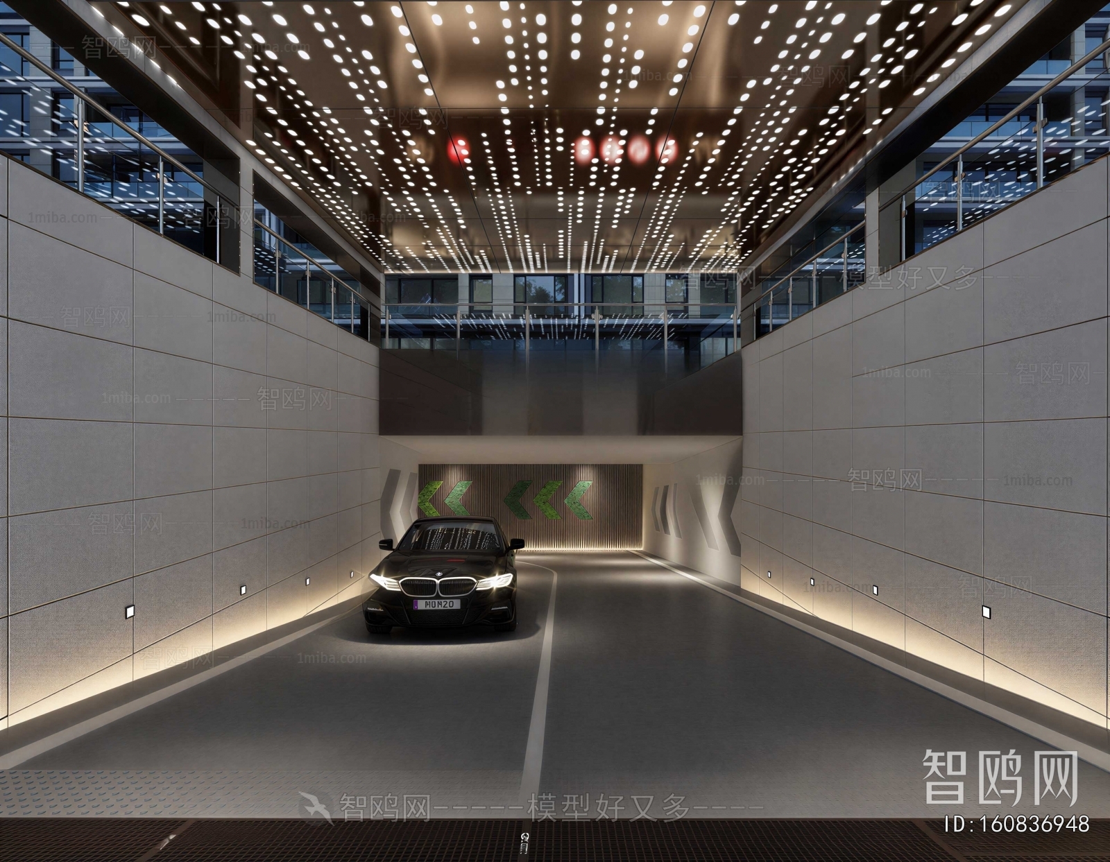 Modern Underground Parking Lot