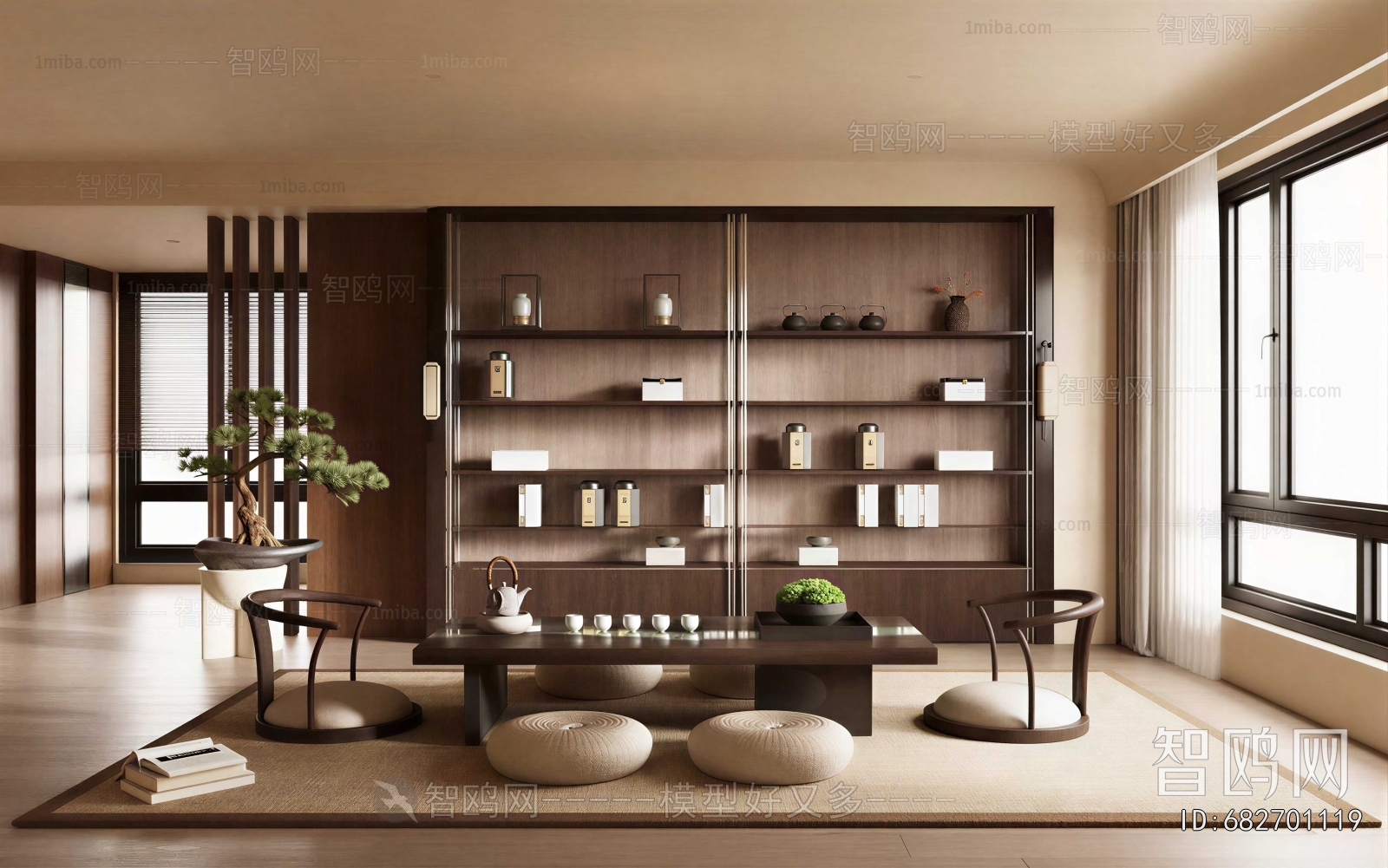 New Chinese Style Study Space