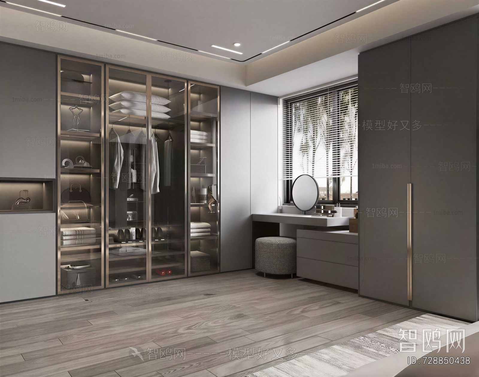 Modern Clothes Storage Area