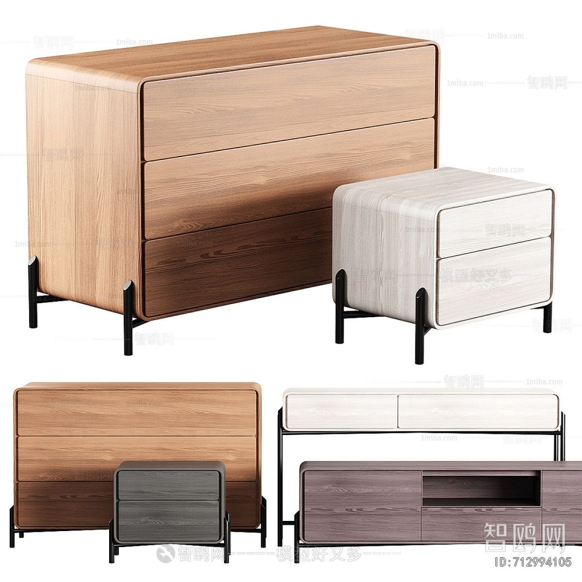 Modern Bedside Cupboard