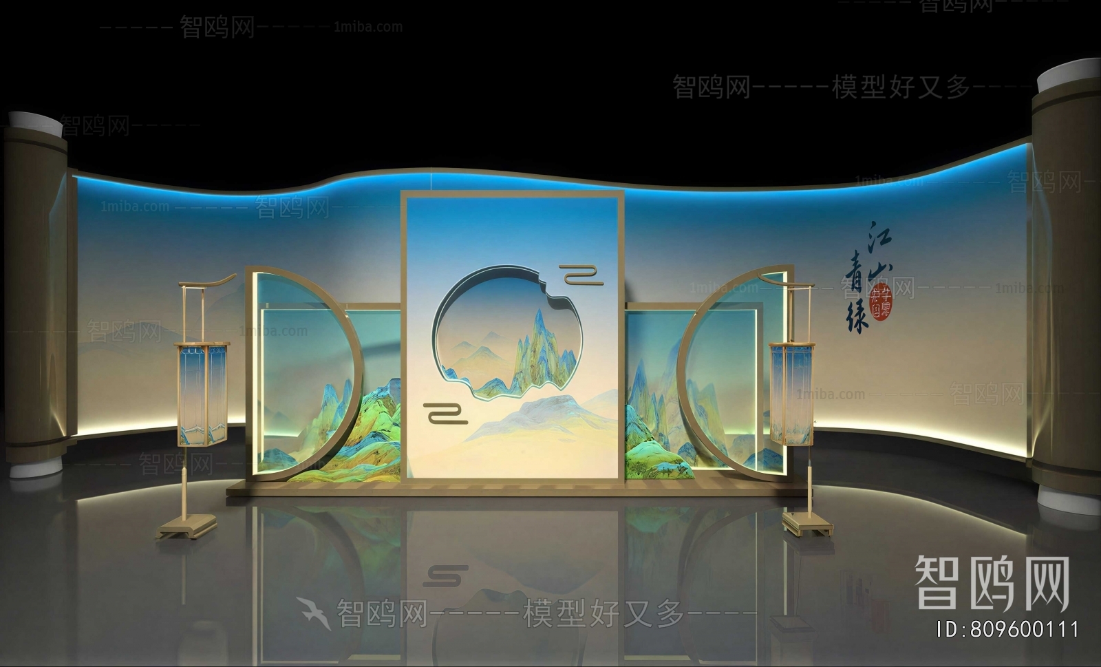 New Chinese Style Exhibition Hall