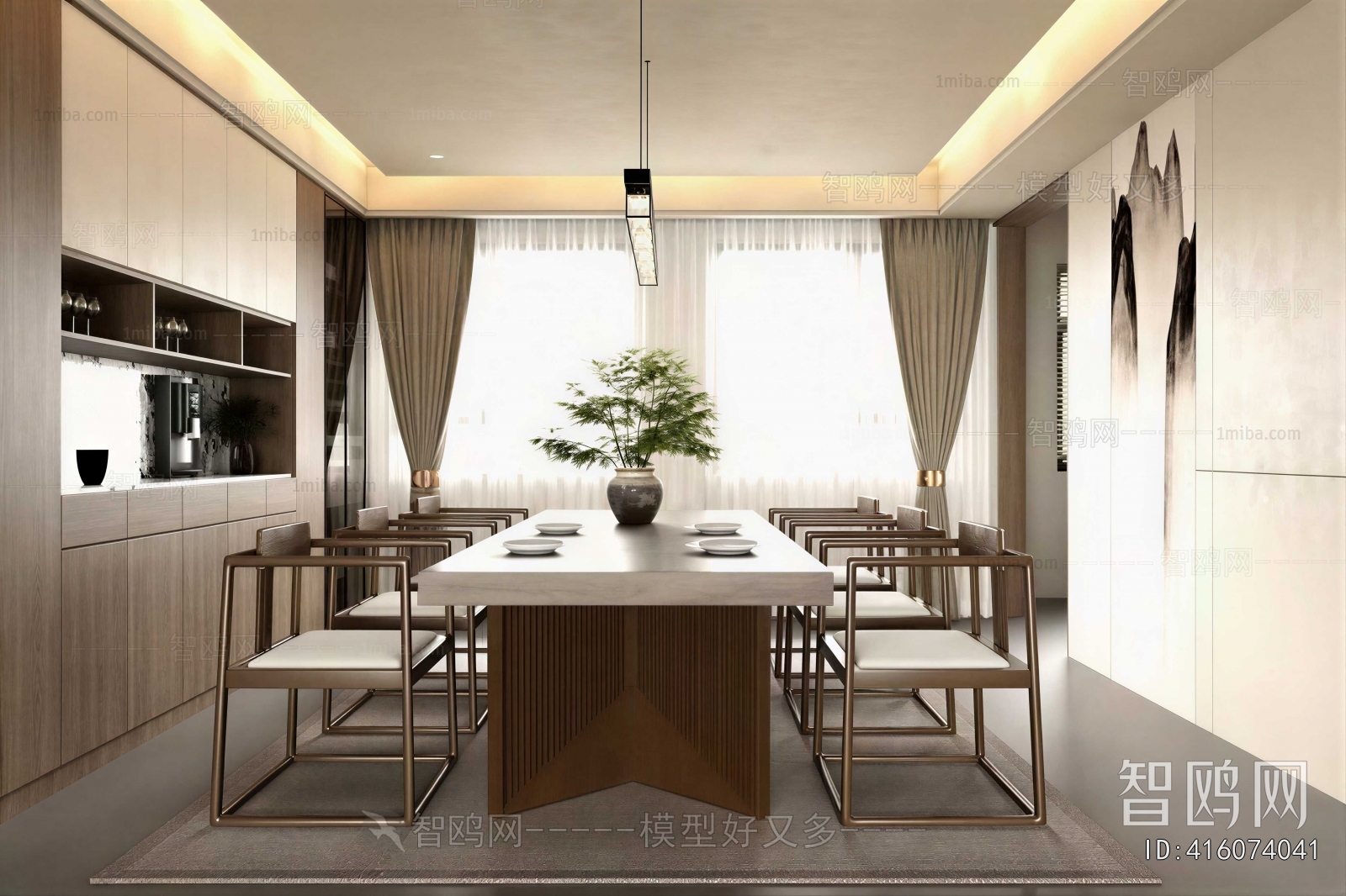 New Chinese Style Dining Room