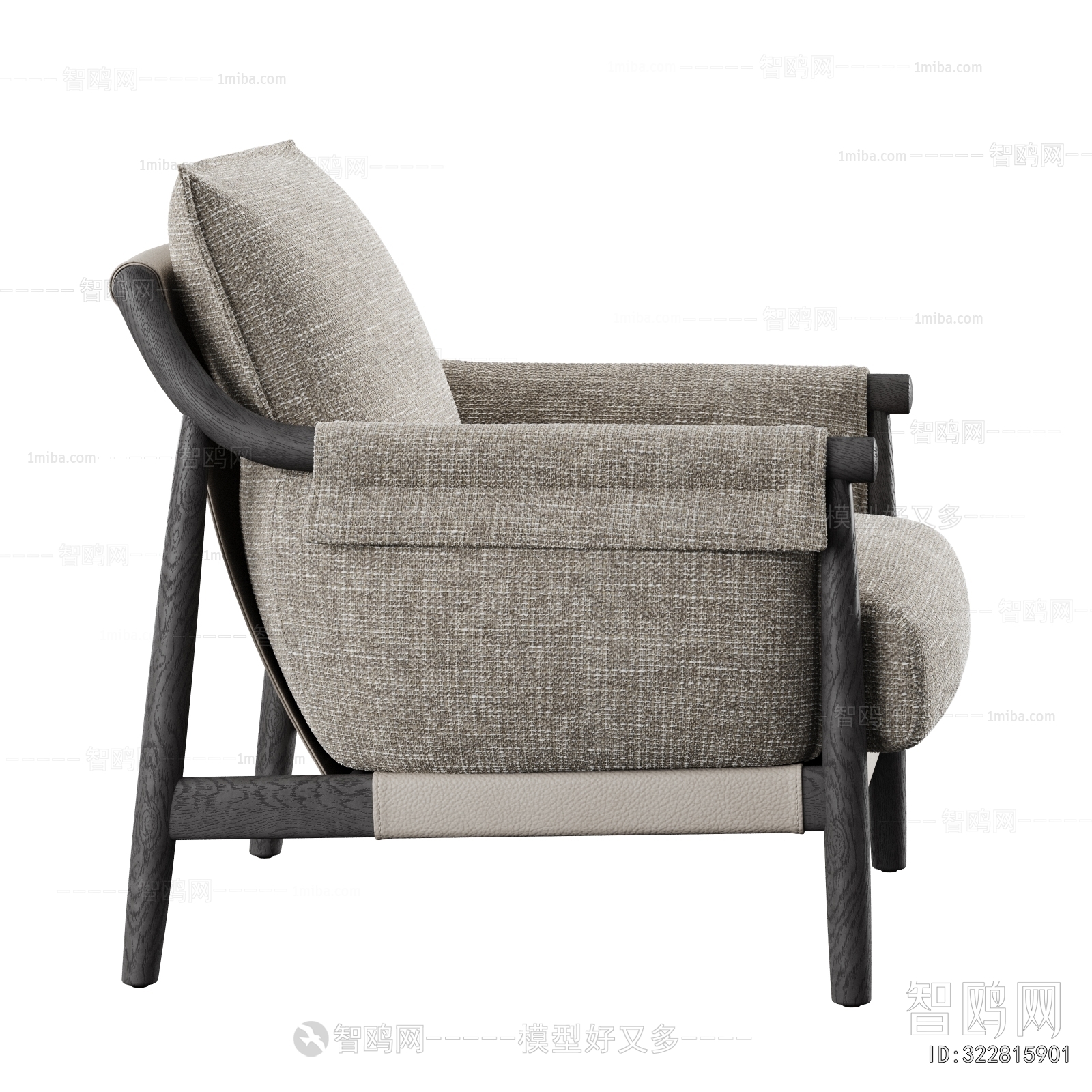 Wabi-sabi Style Single Sofa