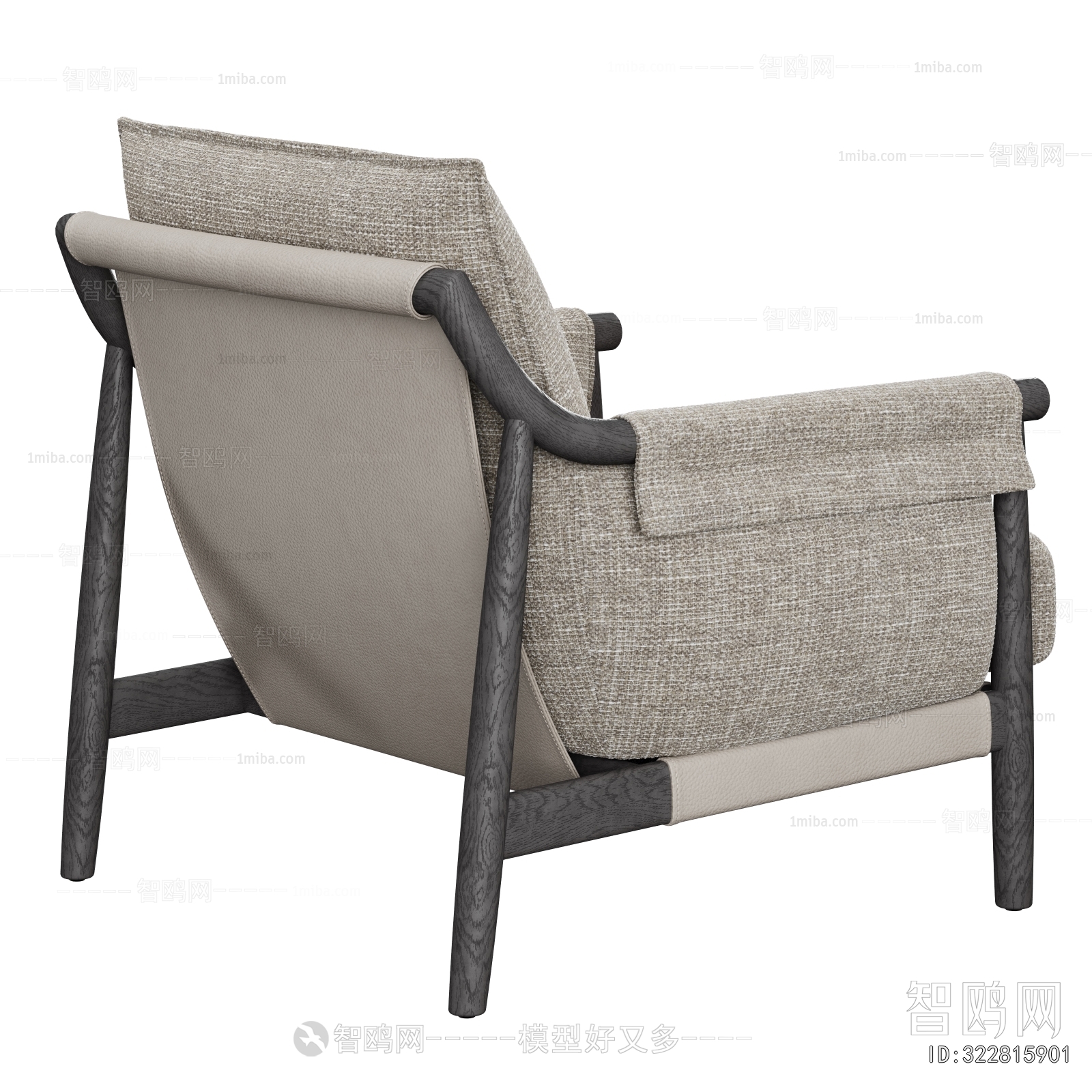 Wabi-sabi Style Single Sofa