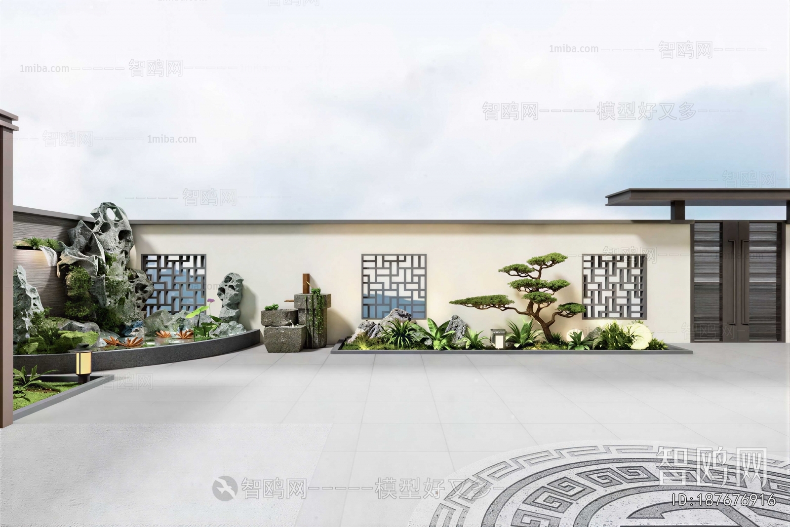 New Chinese Style Courtyard/landscape