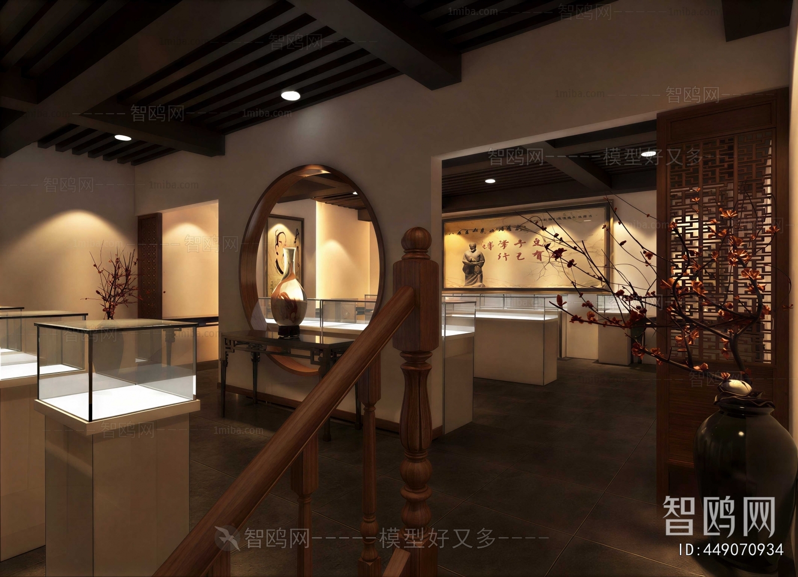 New Chinese Style Exhibition Hall