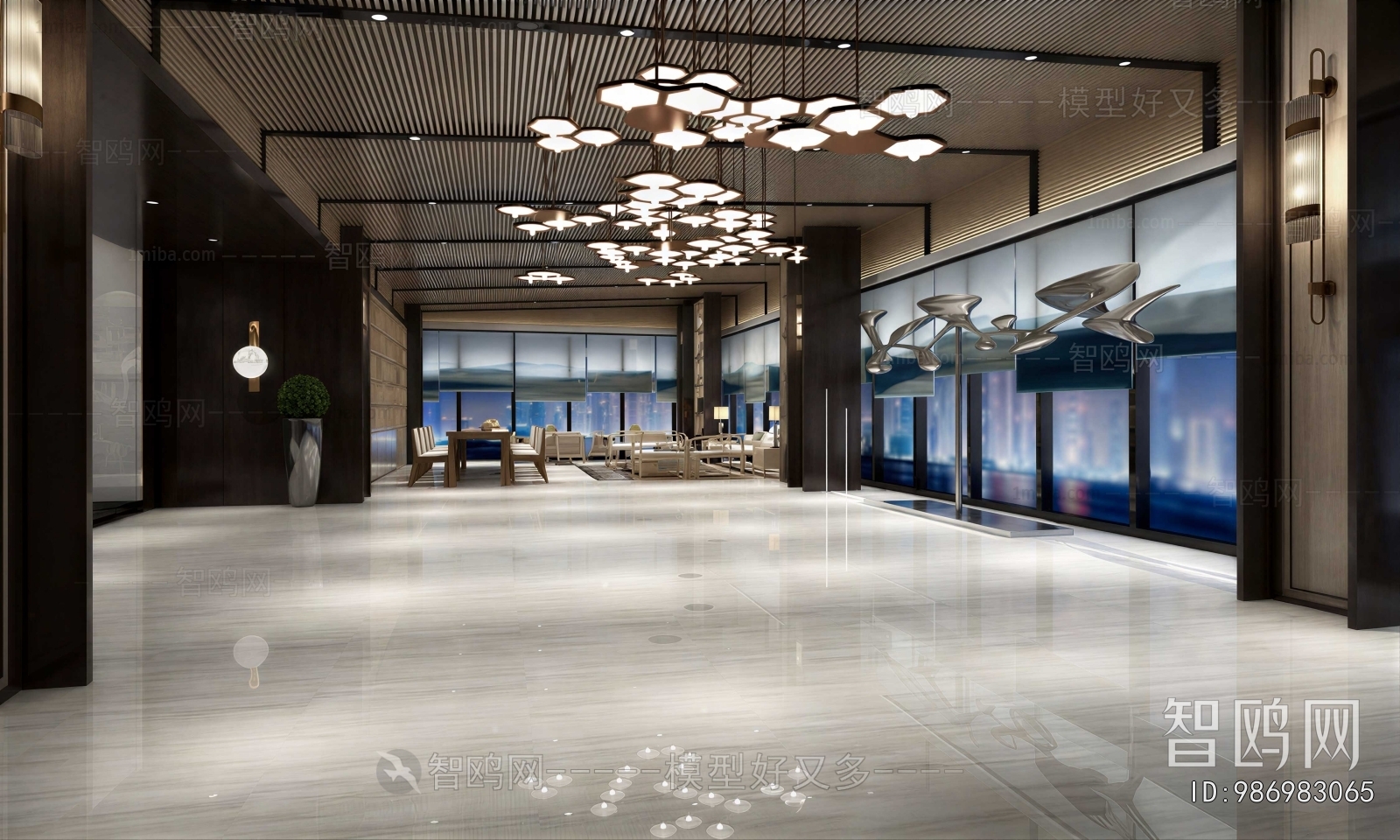 Modern Office Reception Desk