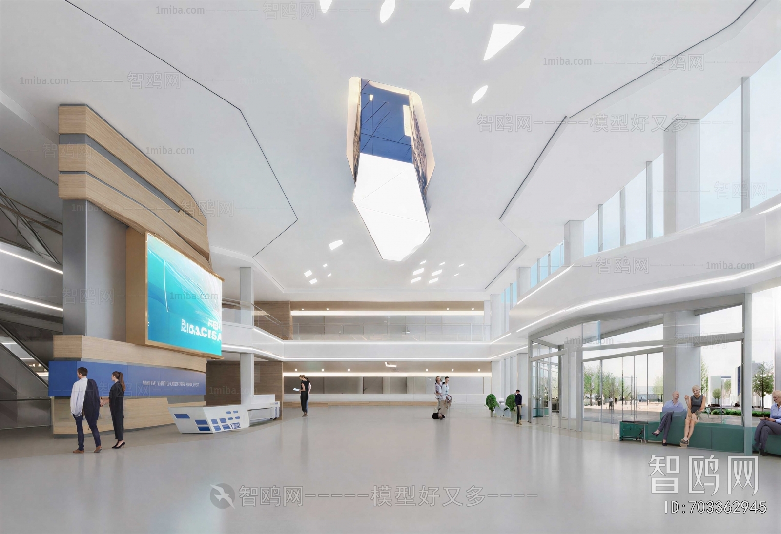 Modern Office Reception Desk