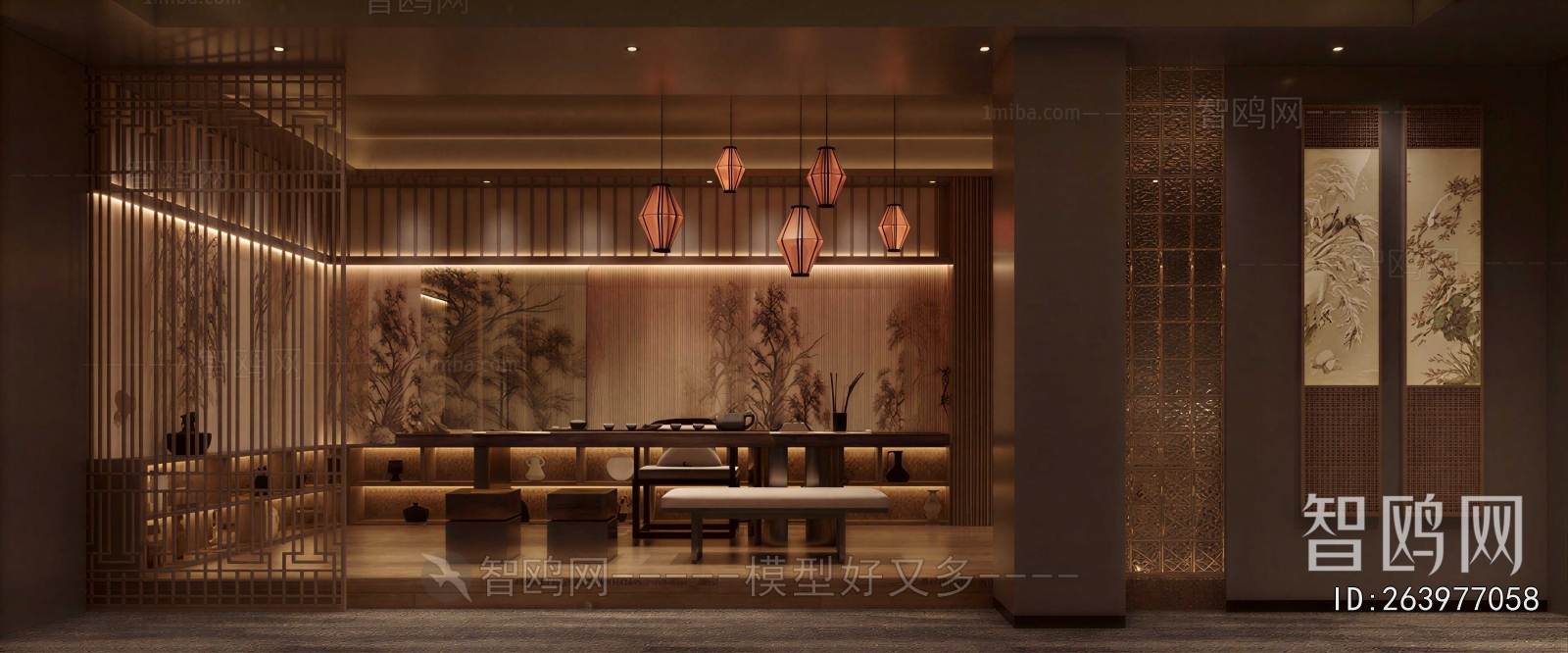 New Chinese Style Teahouse Tea House