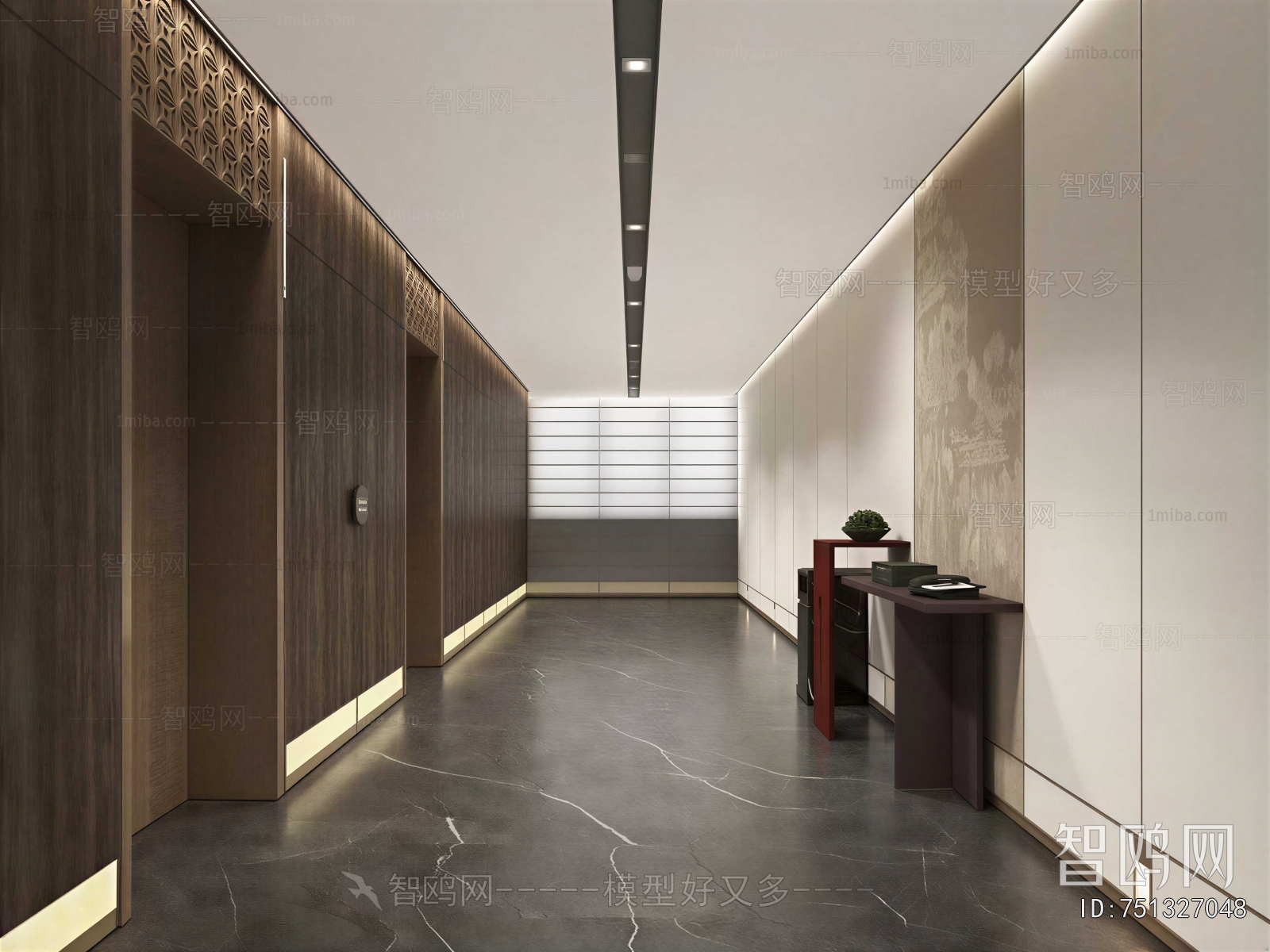 Modern Office Elevator Hall