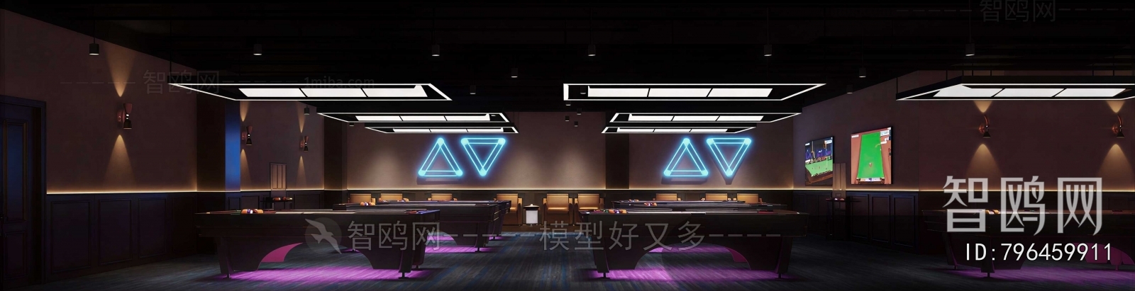 Modern Billiard Room