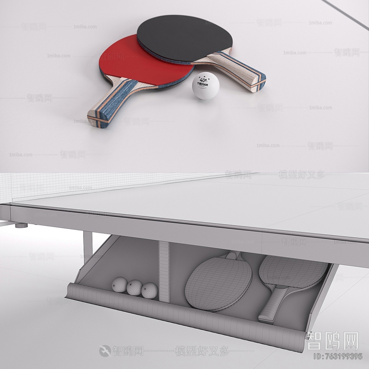 Modern Table-tennis Table