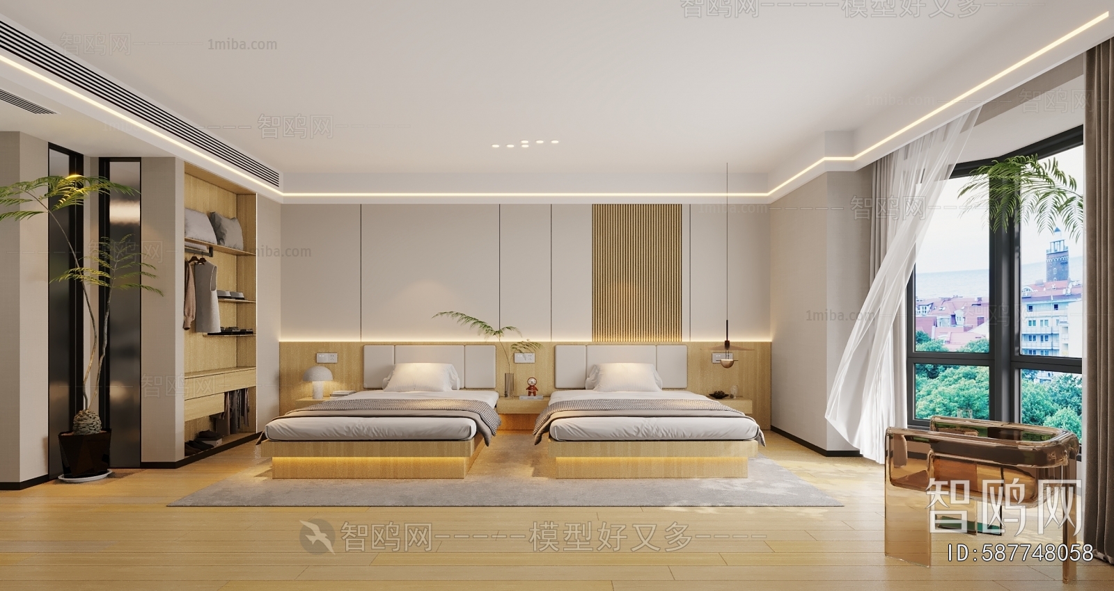 Modern Guest Room