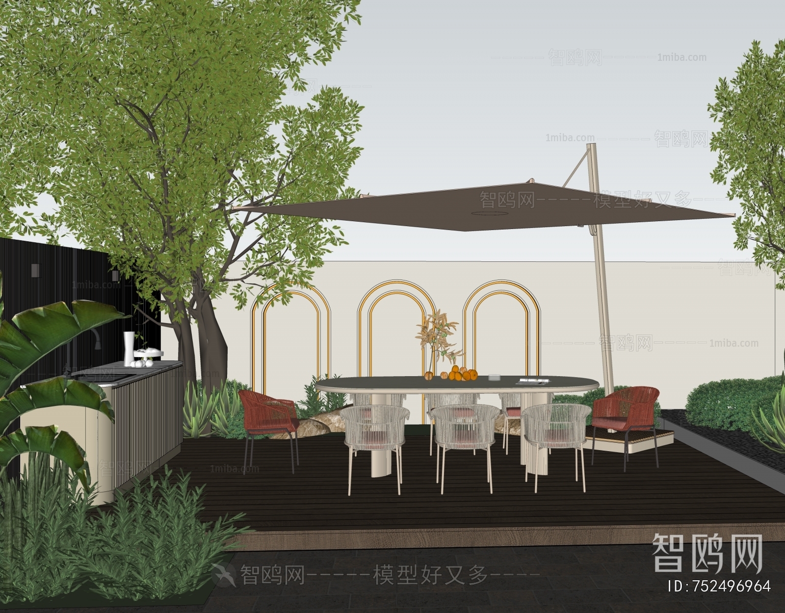 Modern Courtyard/landscape