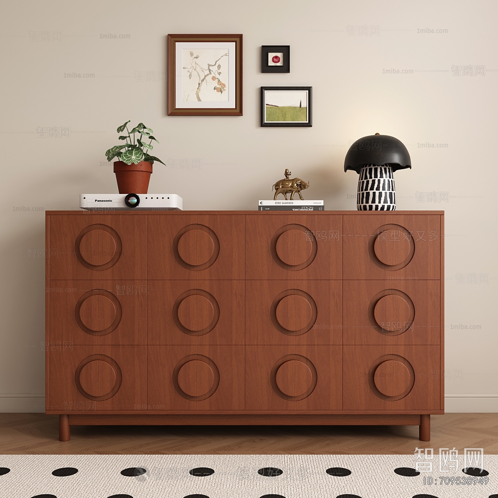 French Style Side Cabinet