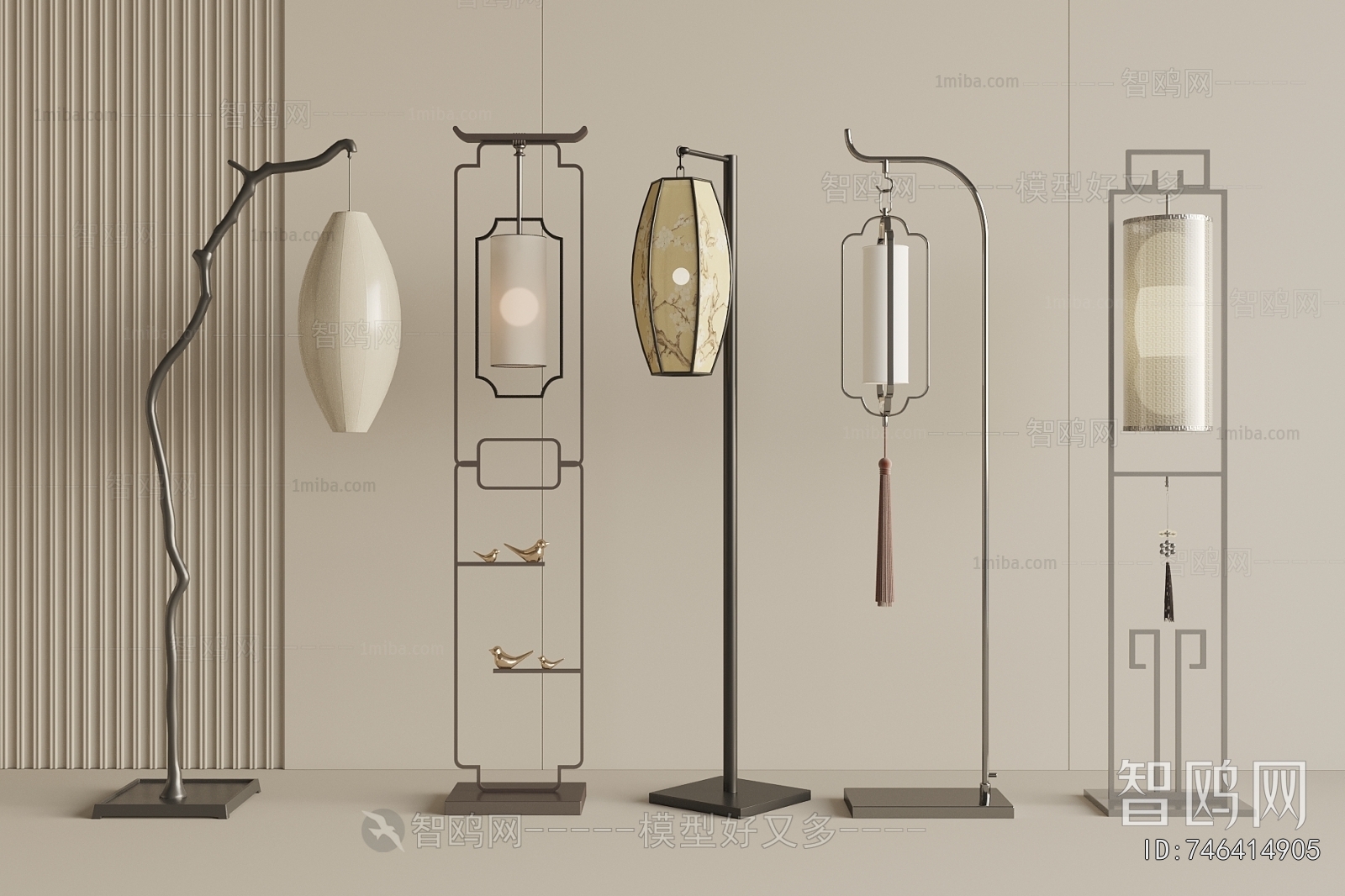 New Chinese Style Floor Lamp