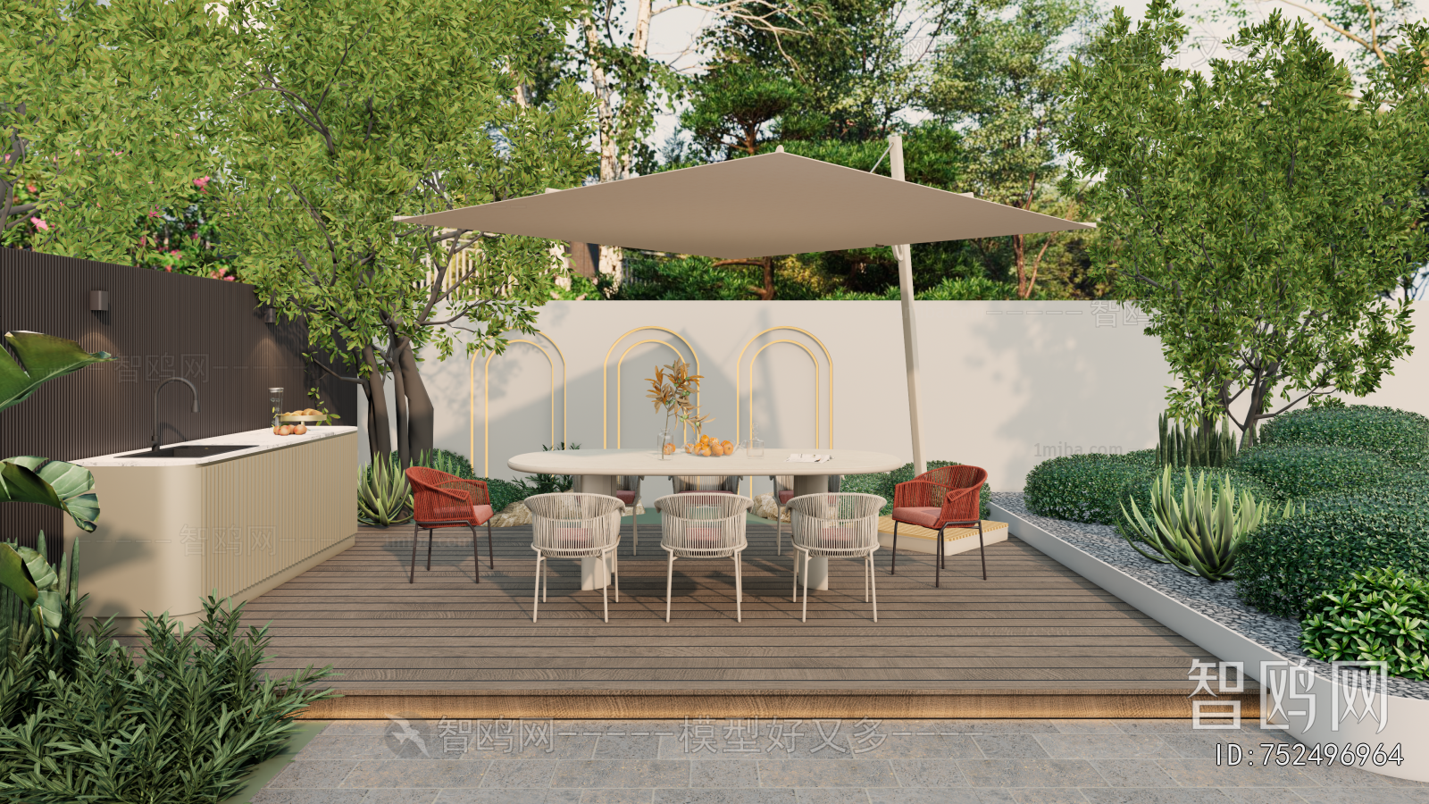 Modern Courtyard/landscape