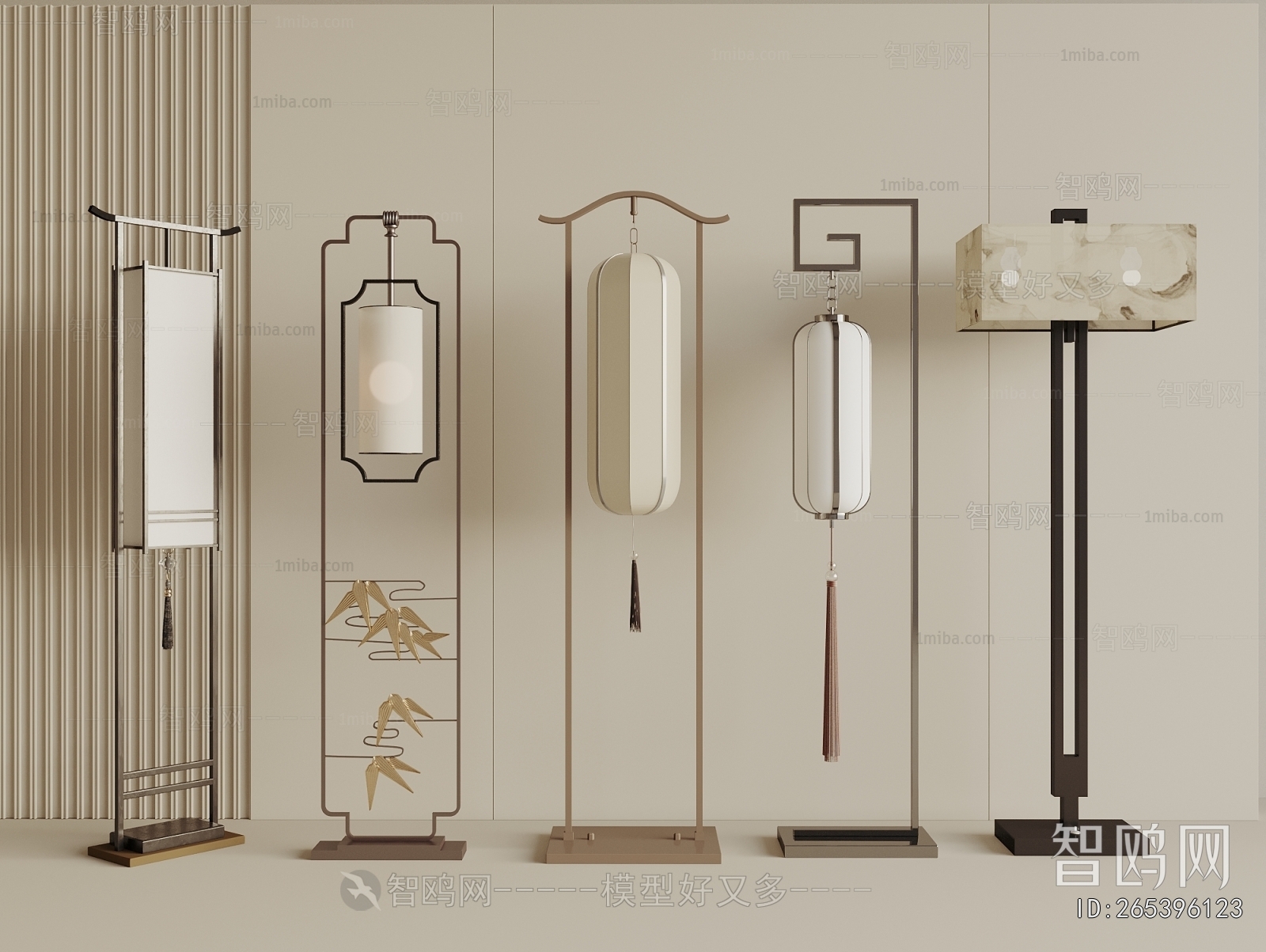 New Chinese Style Floor Lamp