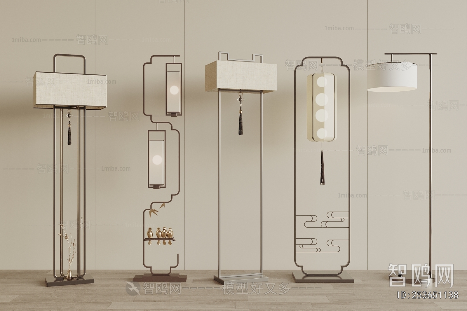 New Chinese Style Floor Lamp