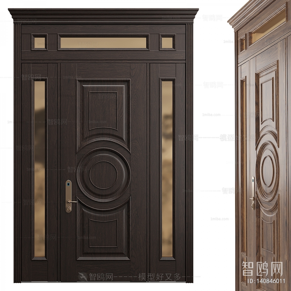 Simple European Style Entrance Door