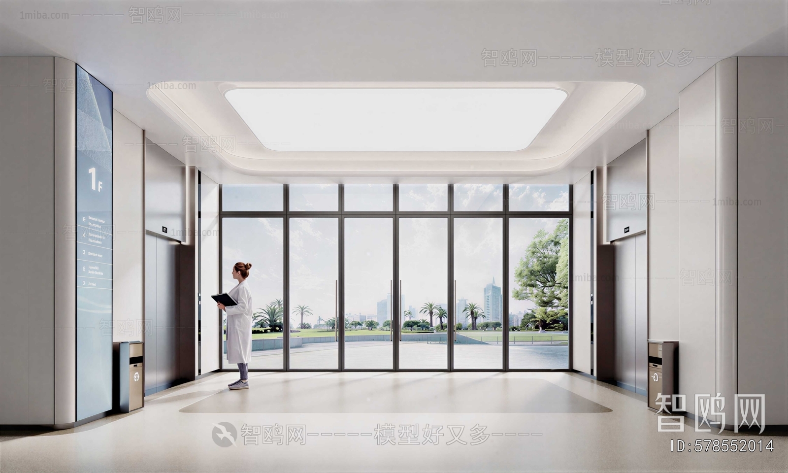 Modern Corridor/elevator Hall