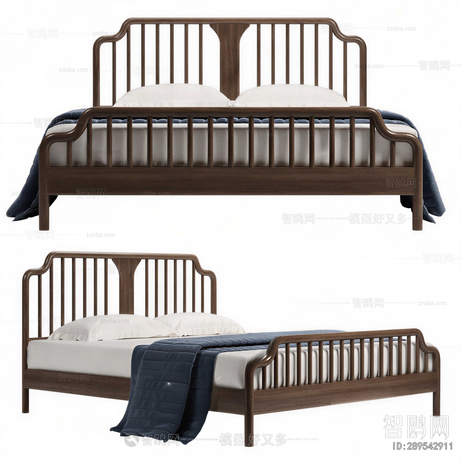 New Chinese Style Double Bed
