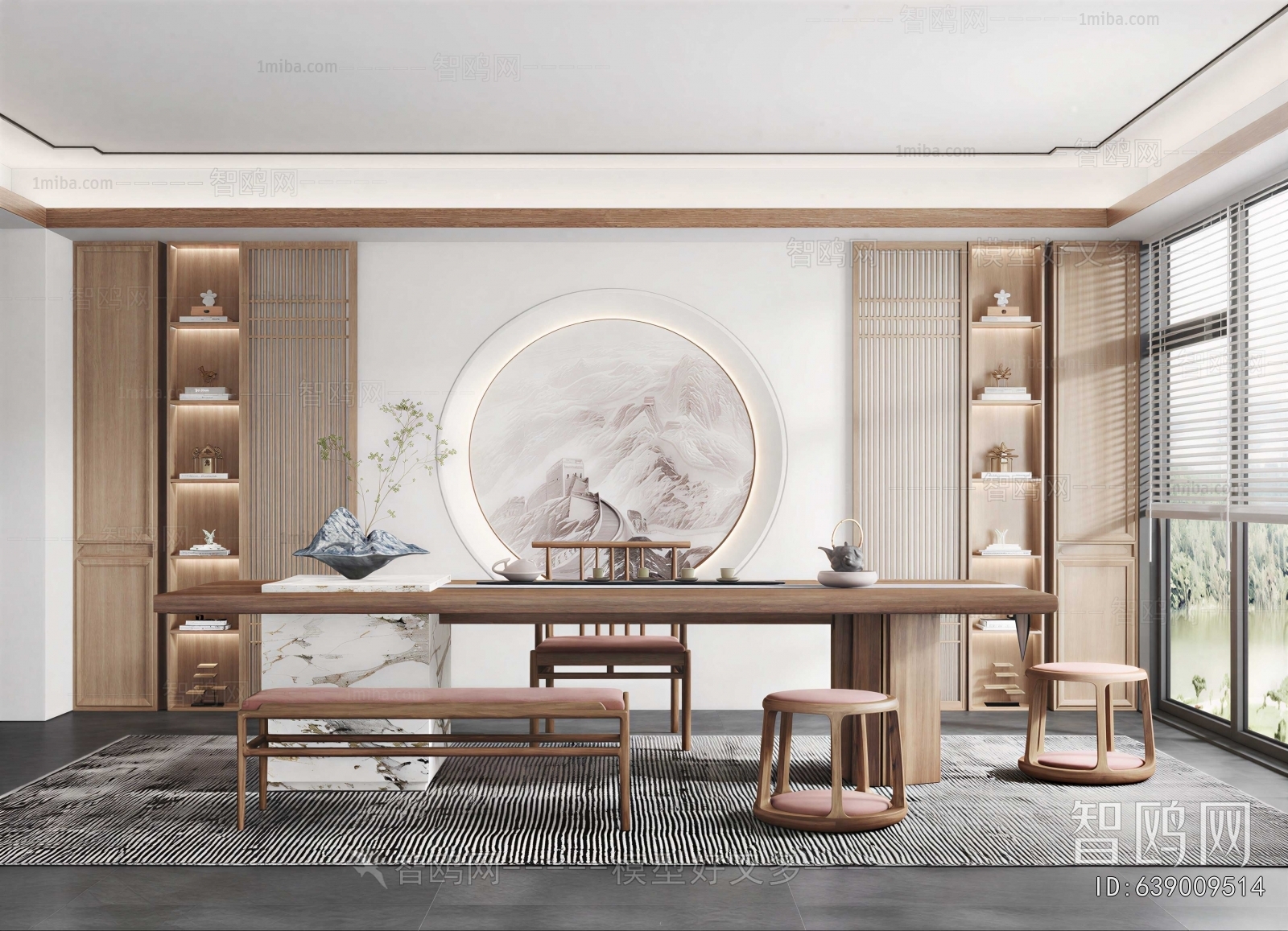 New Chinese Style Study Space