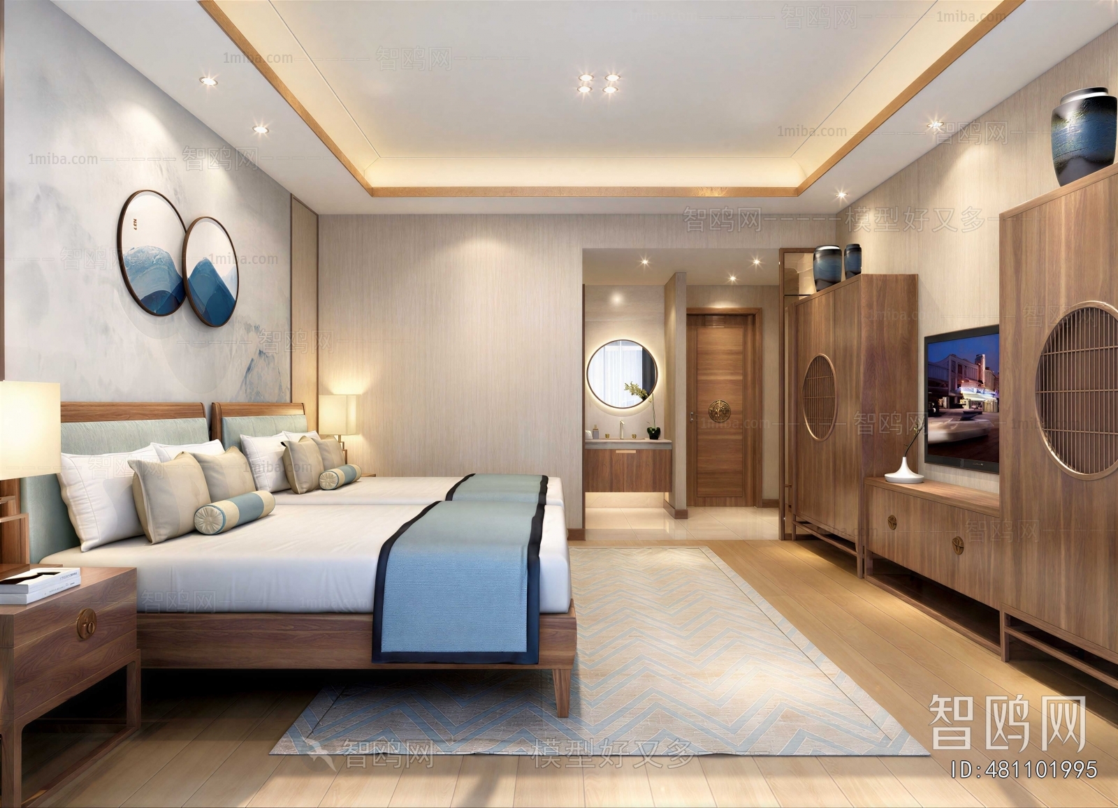 New Chinese Style Guest Room