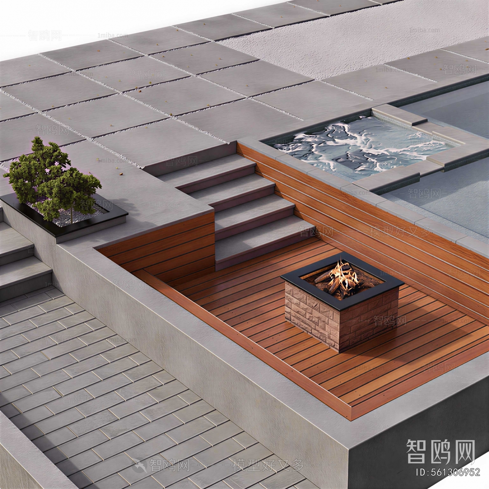 Modern Courtyard/landscape