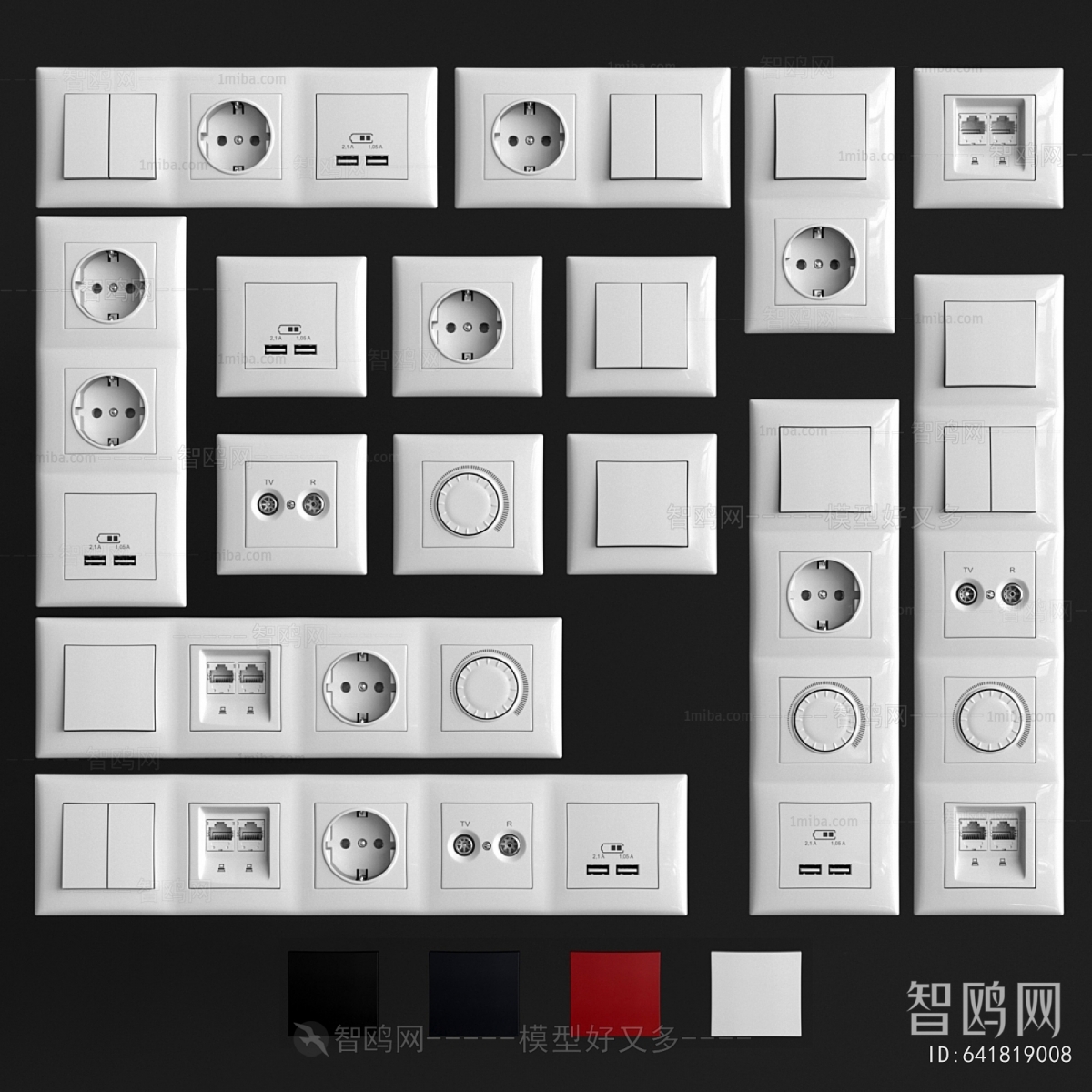 Modern Switch Socket Panel